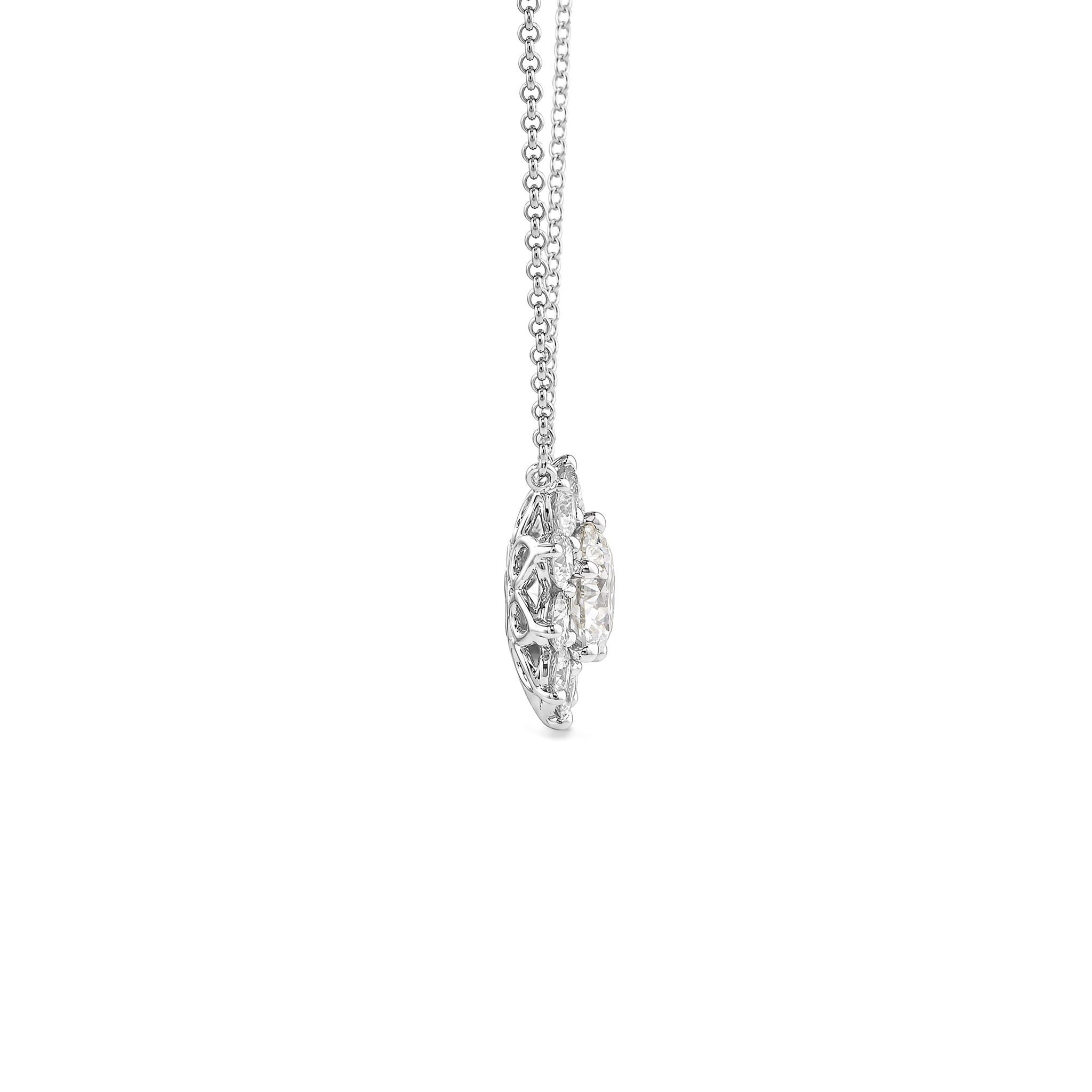 Brilliant Blossom Diamond Neckpiece