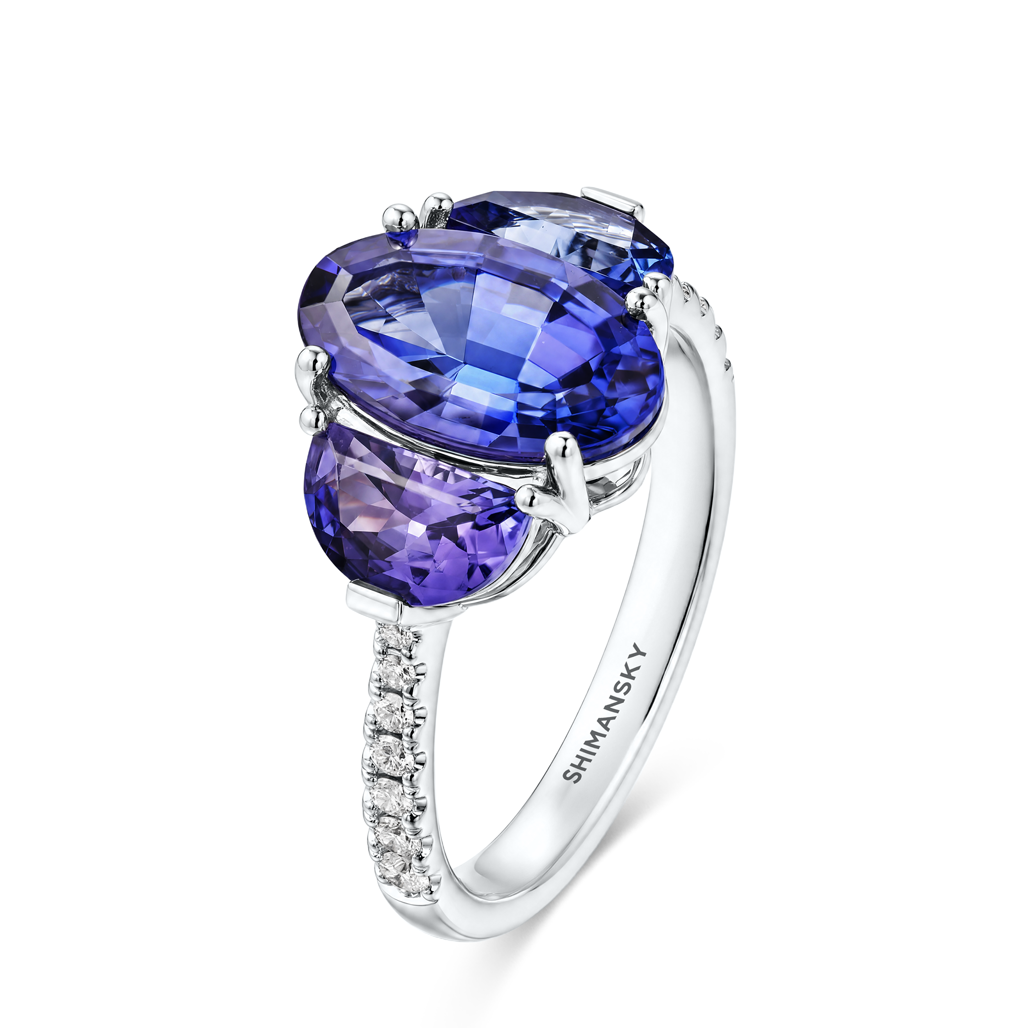 Ovella Tanzanite Side Stone Ring