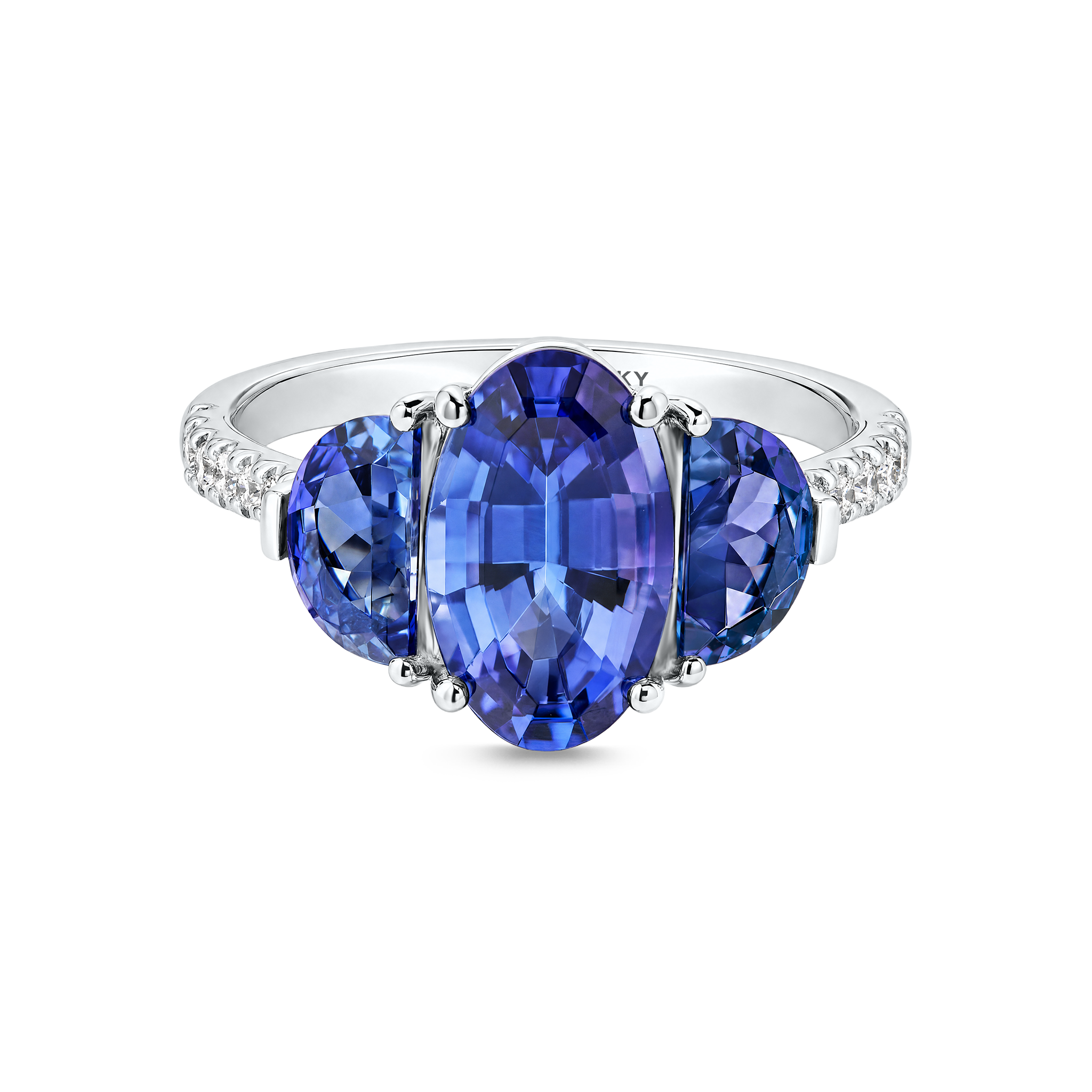 Ovella Tanzanite Side Stone Ring