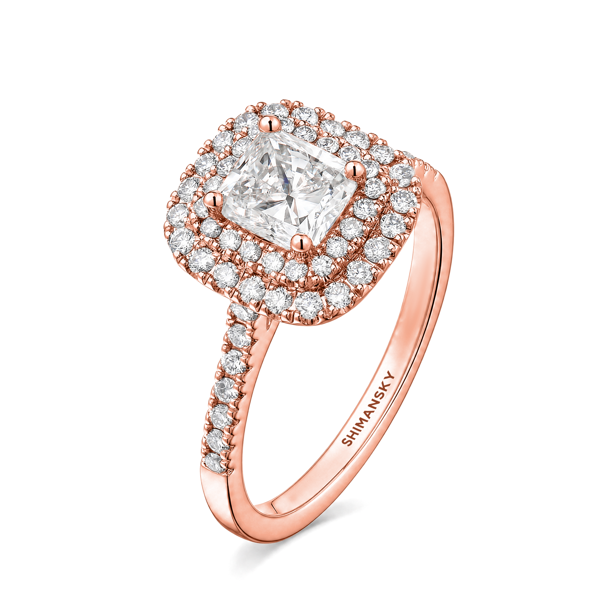 Cushion Double Halo Diamond Ring