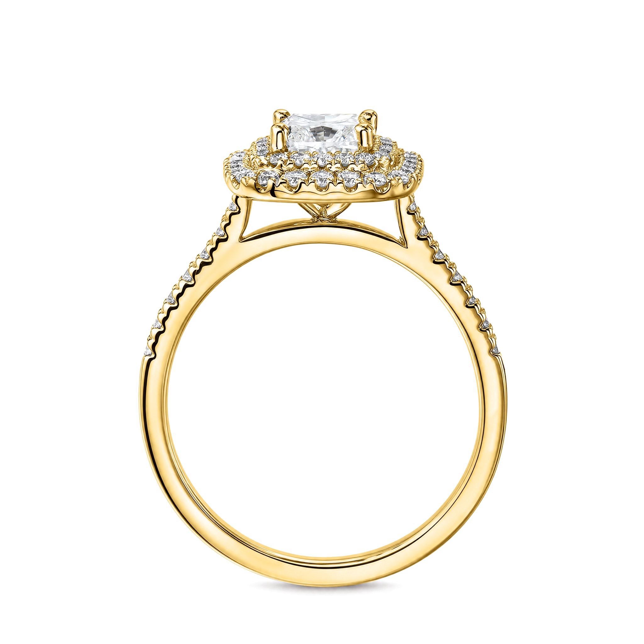 Cushion Double Halo Diamond Ring
