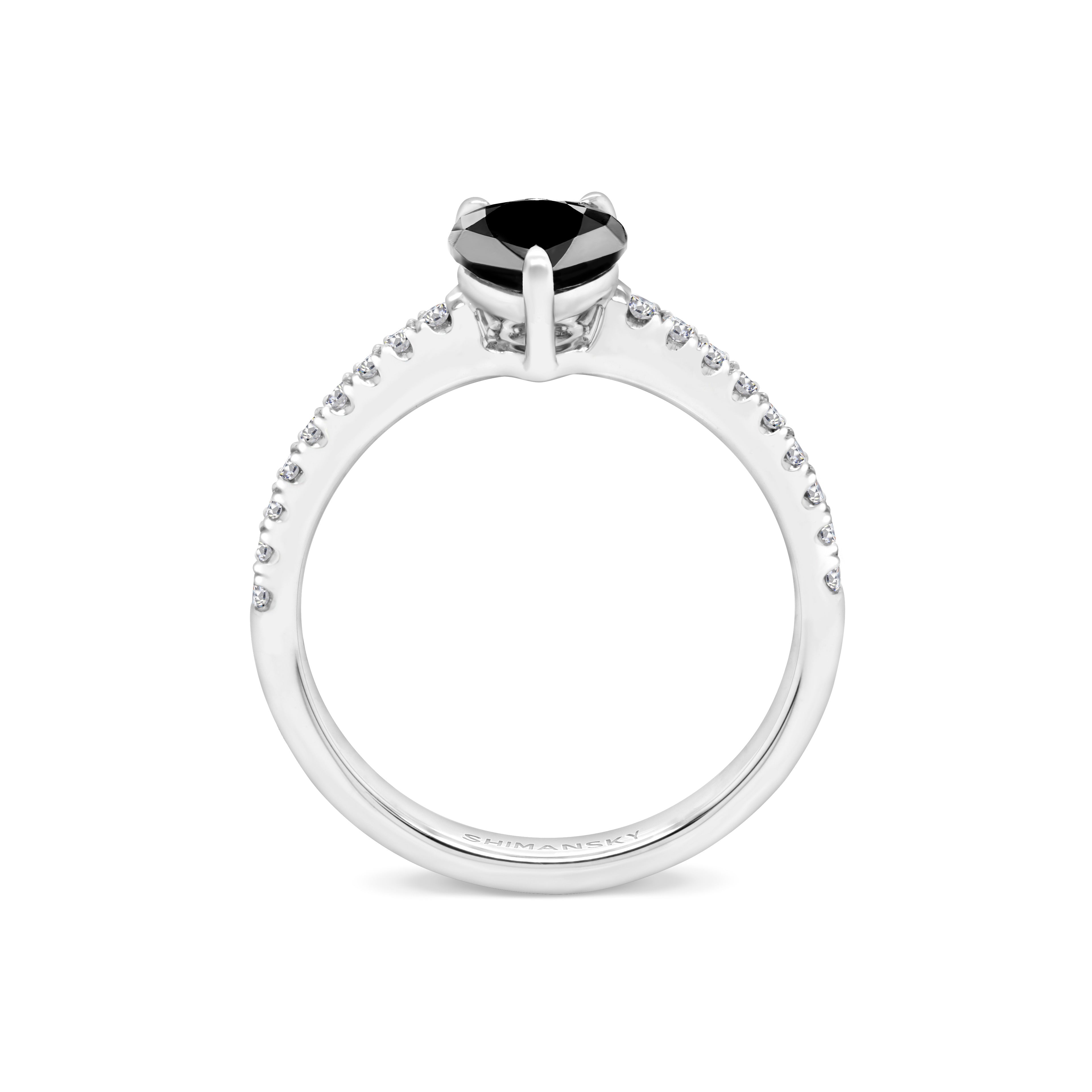 Black Diamond Engagement Ring - SHIMANSKY.CO.ZA