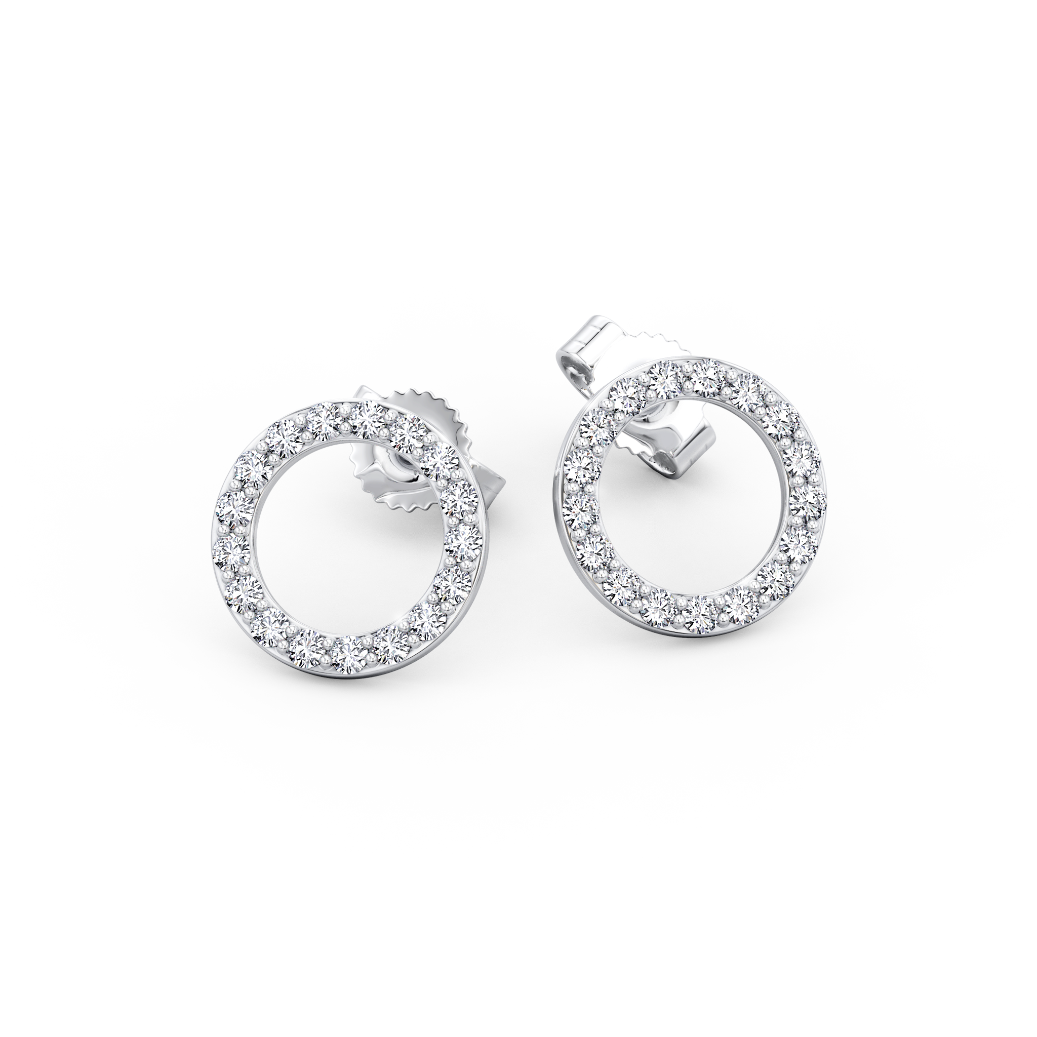 Circle of Life Diamond Earrings Shimansky