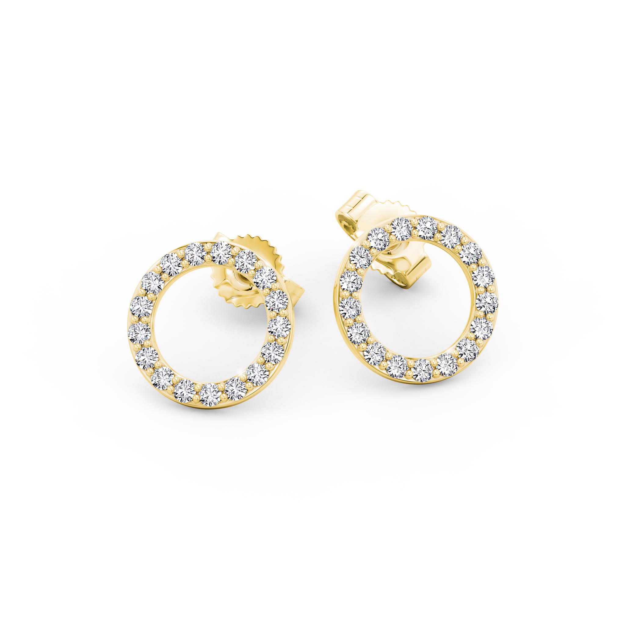 Circle of Life Diamond Earrings Shimansky