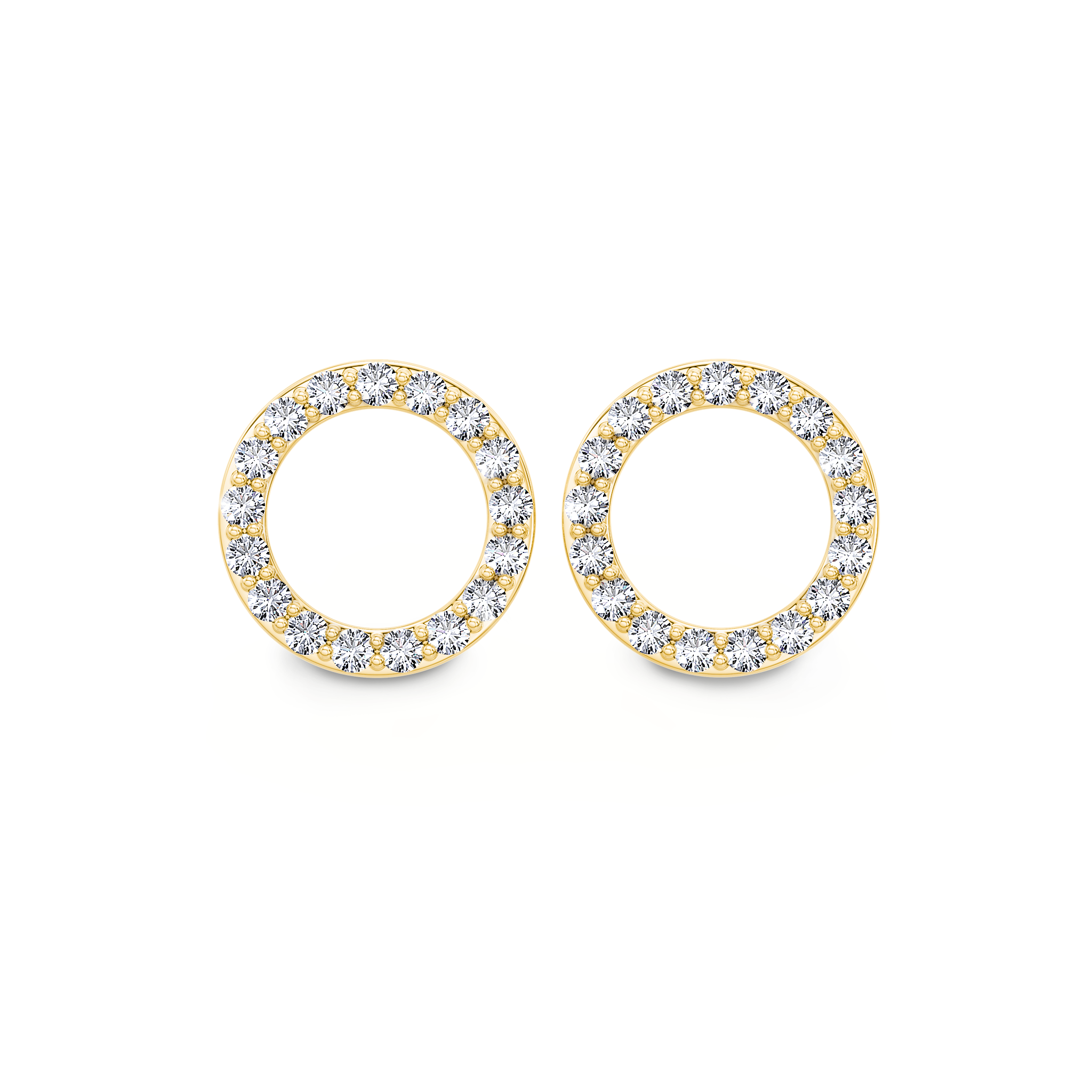 Circle of Life Diamond Earrings Shimansky