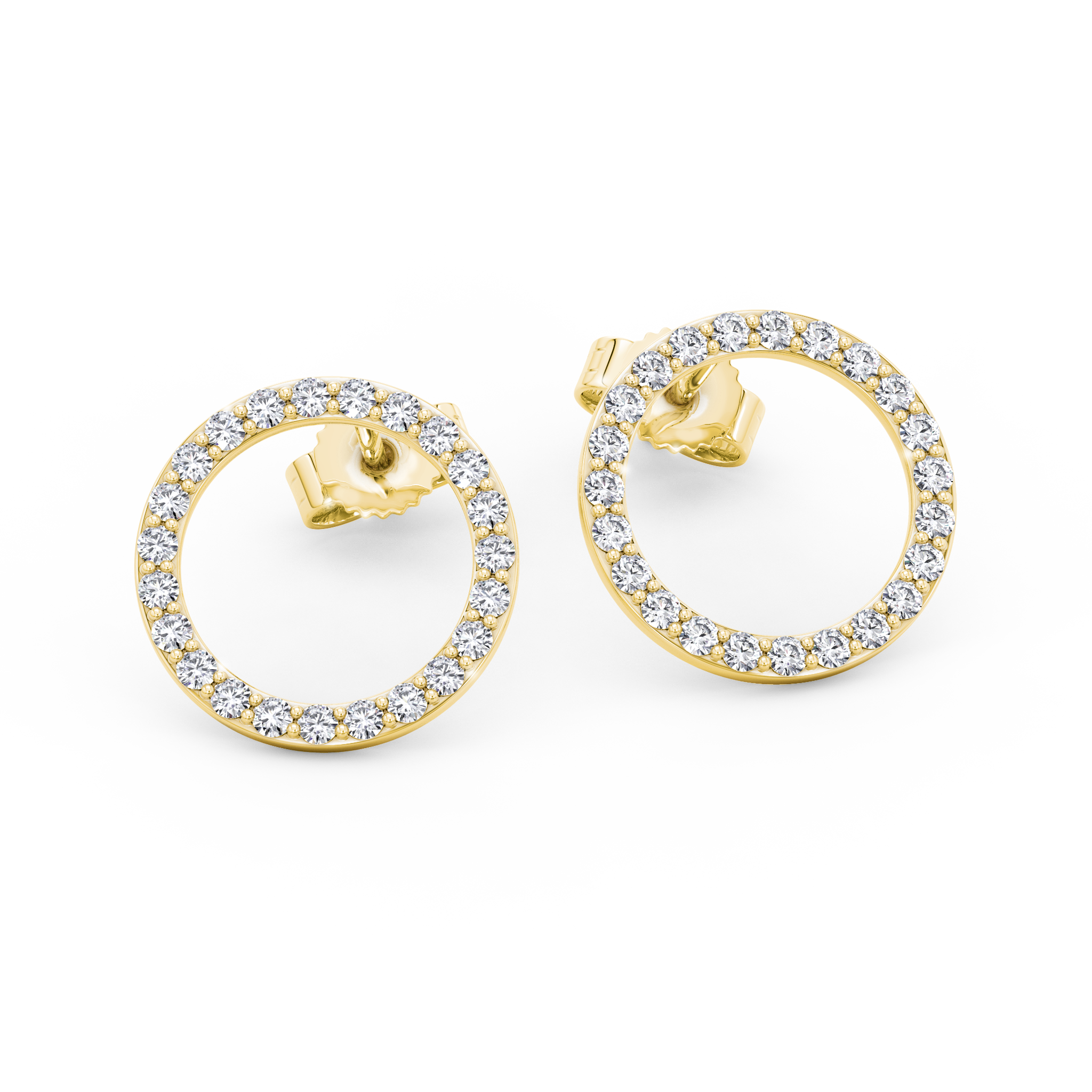 Circle of Life Diamond Earrings Shimansky