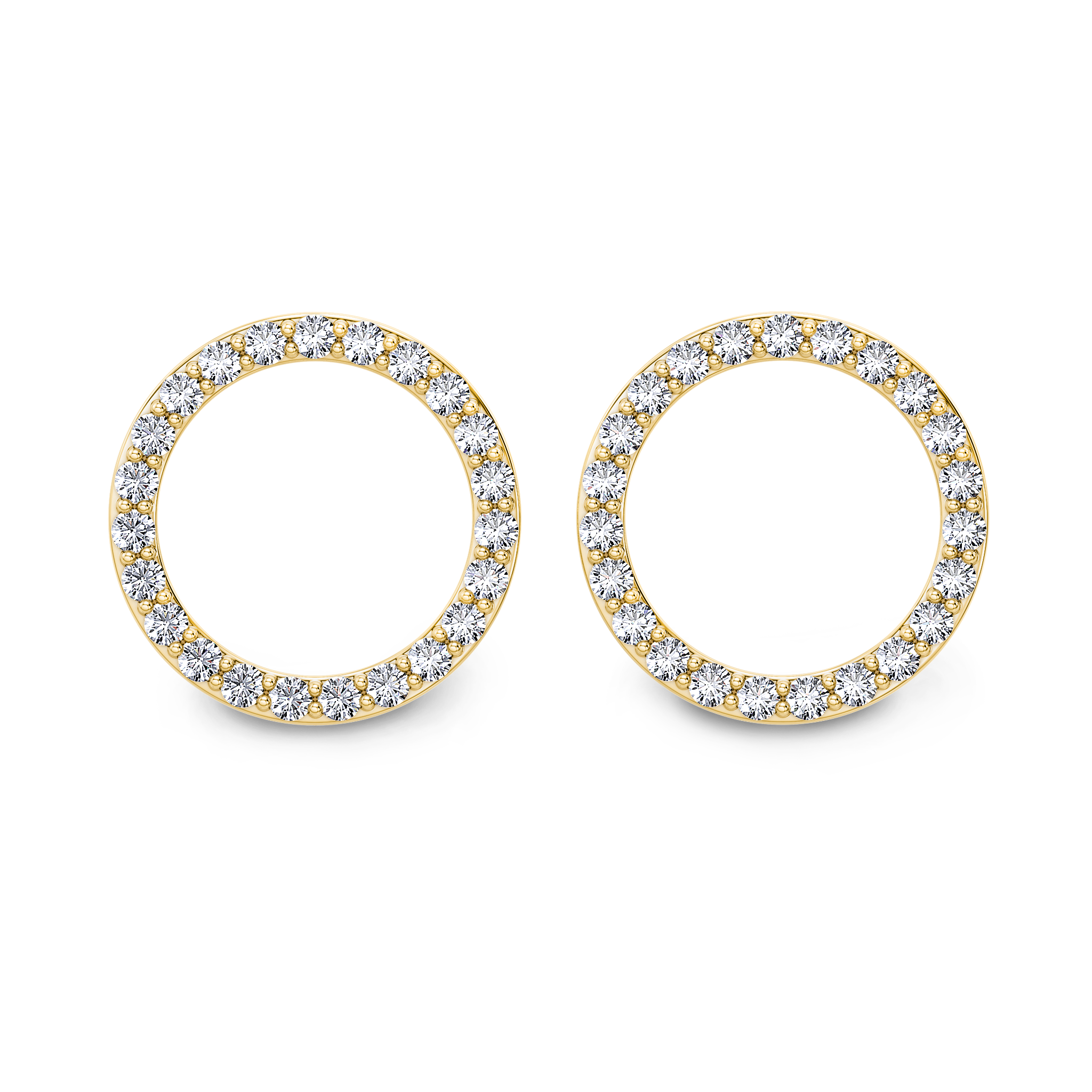 Circle of Life Diamond Earrings Shimansky