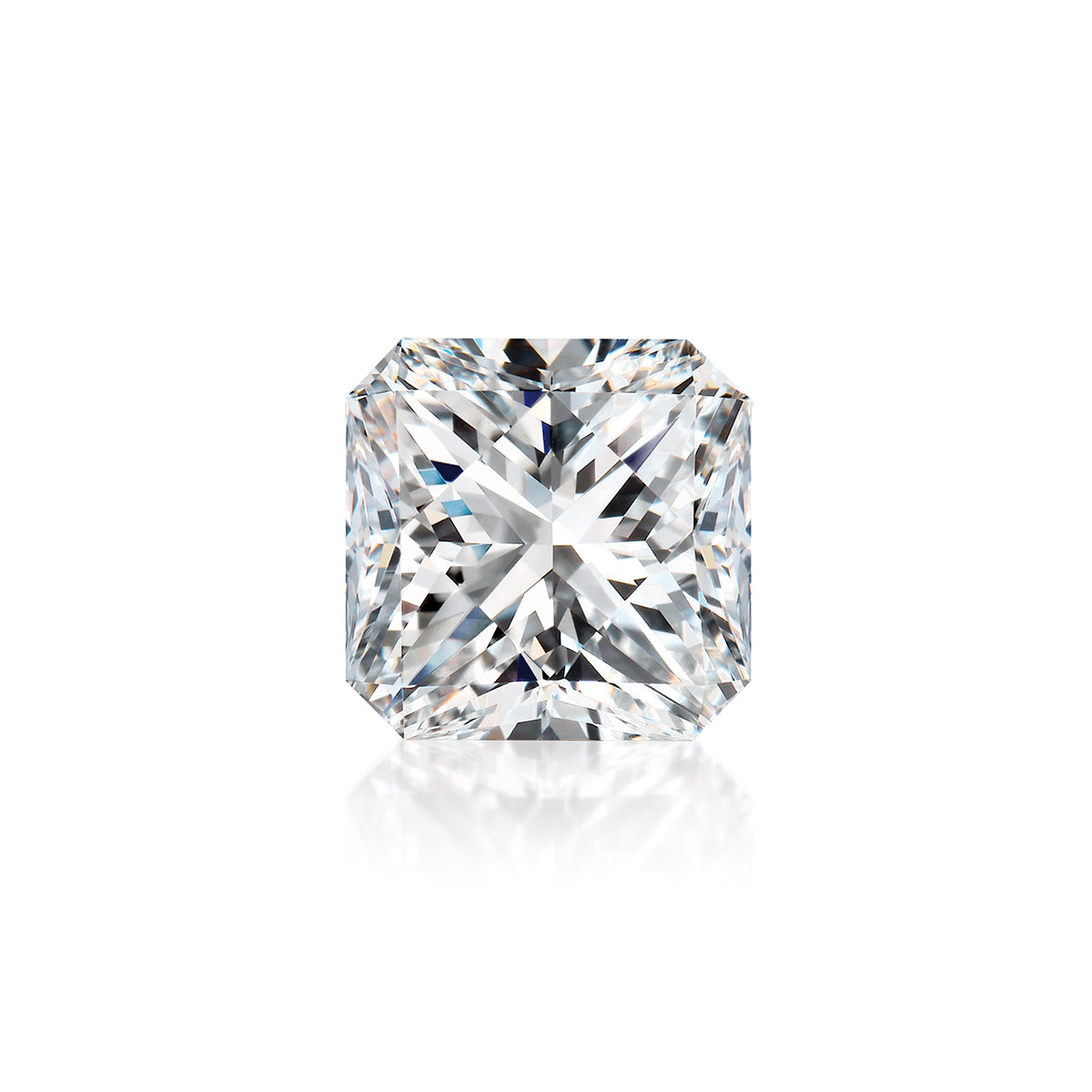 A stunning My Girl cut diamond glistens elegantly against a pristine white background, embodying timeless luxury.