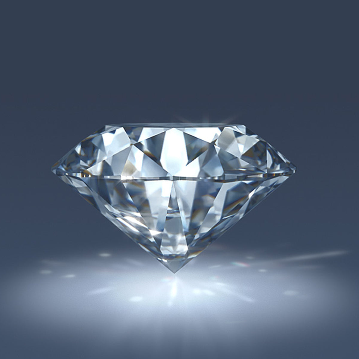 A brilliant diamond glimmers against a rich, dark backdrop, showcasing its exquisite facets and timeless elegance.