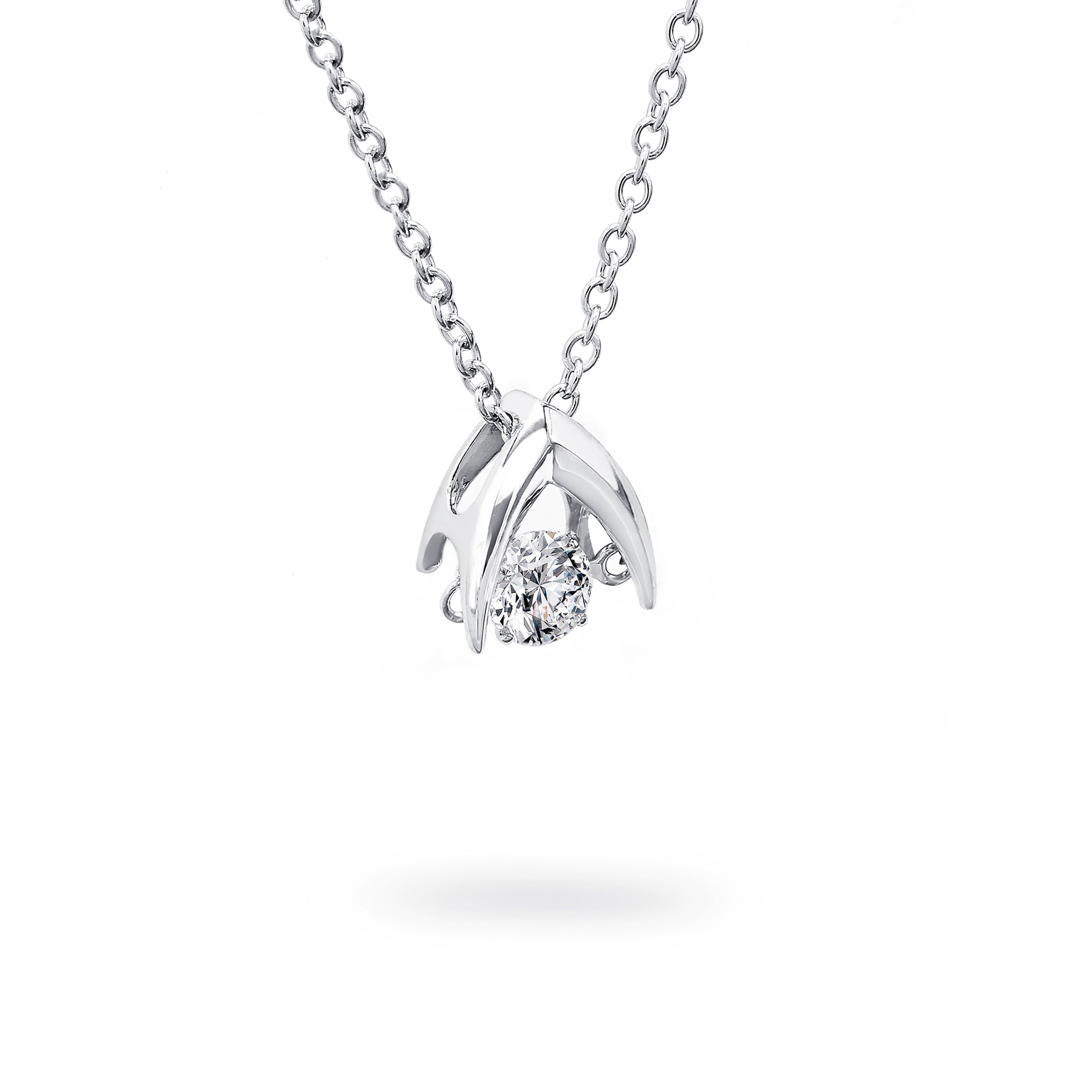 Dancing Diamond Pendant - Side View - SHIMANSKY.CO.ZA