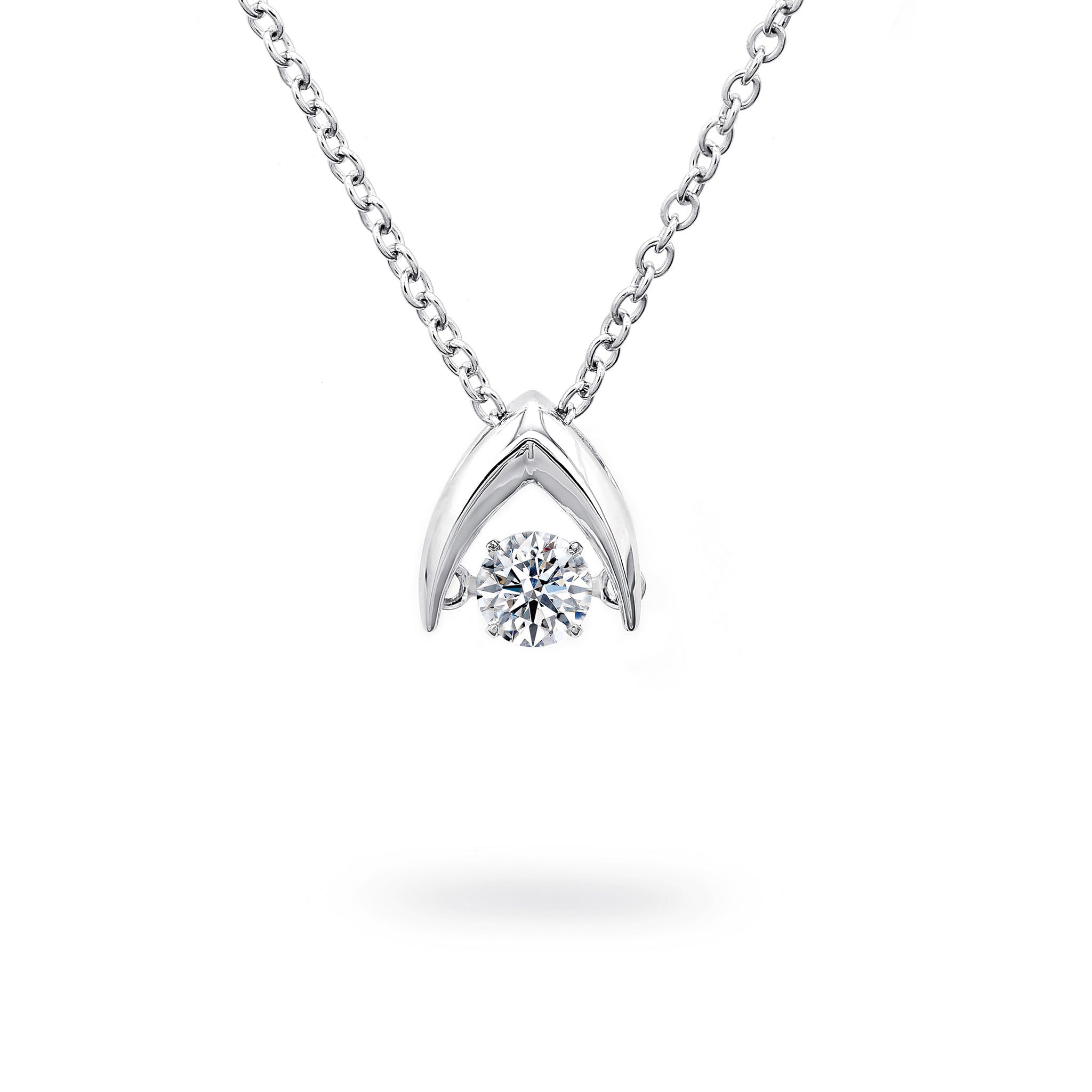 Dancing Diamond Pendant - Front View - SHIMANSKY.CO.ZA