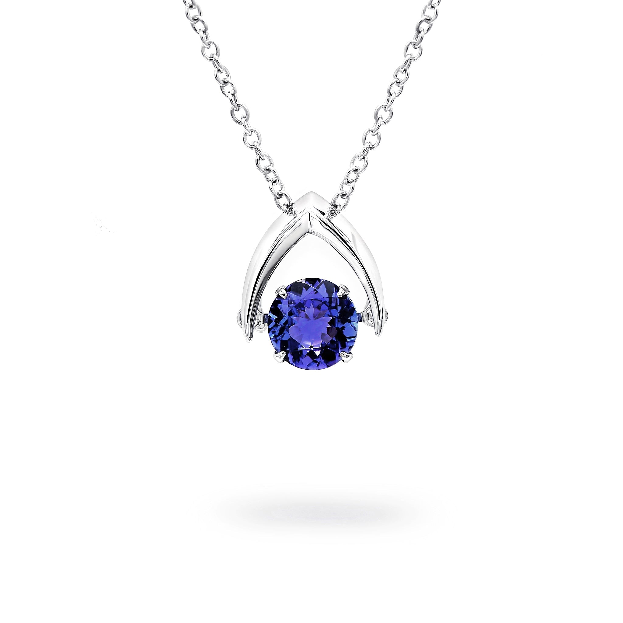 Dancing Tanzanite Pendant - Front View - SHIMANSKY.CO.ZA