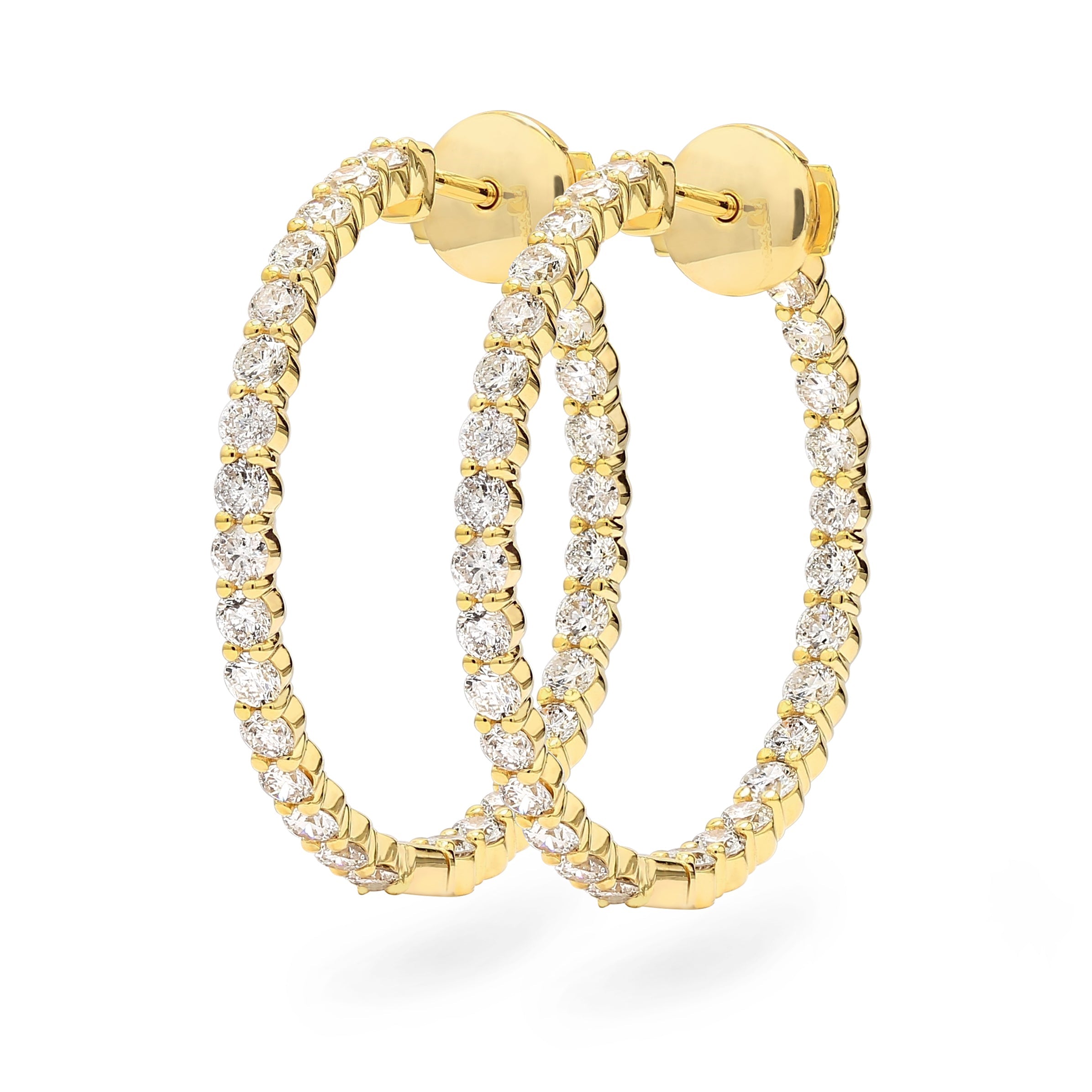Diamond Hoop Earrings Shimansky