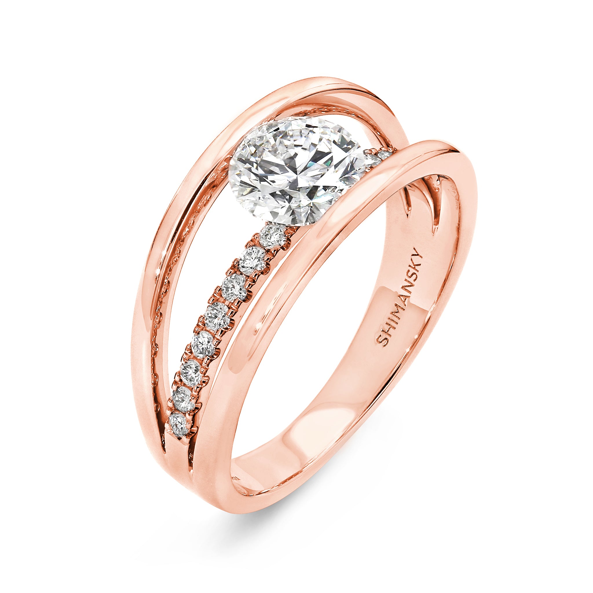 Evolym Microset Diamond Engagement Ring