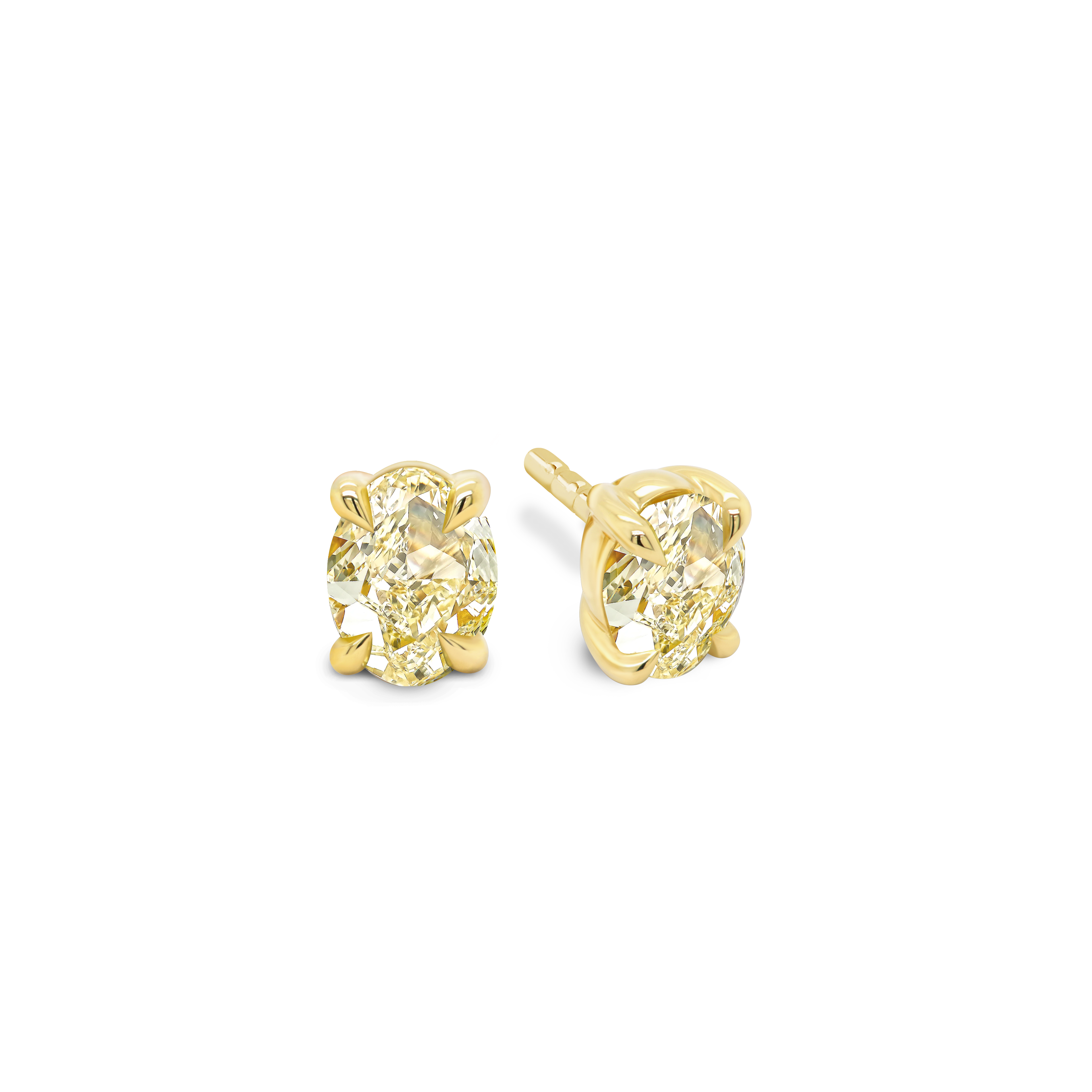 Yellow Diamond Earrings Shimansky