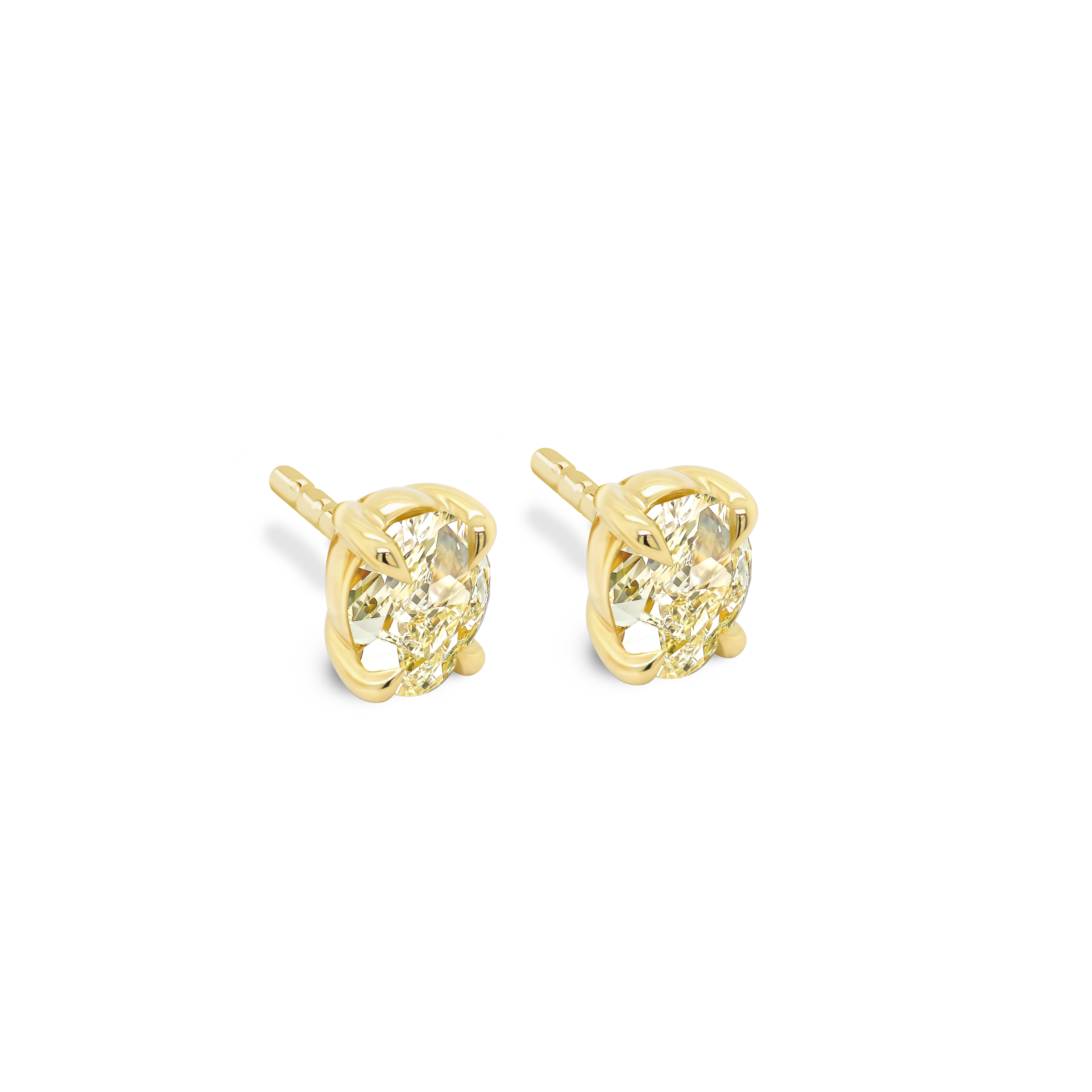 Yellow Diamond Earrings Shimansky