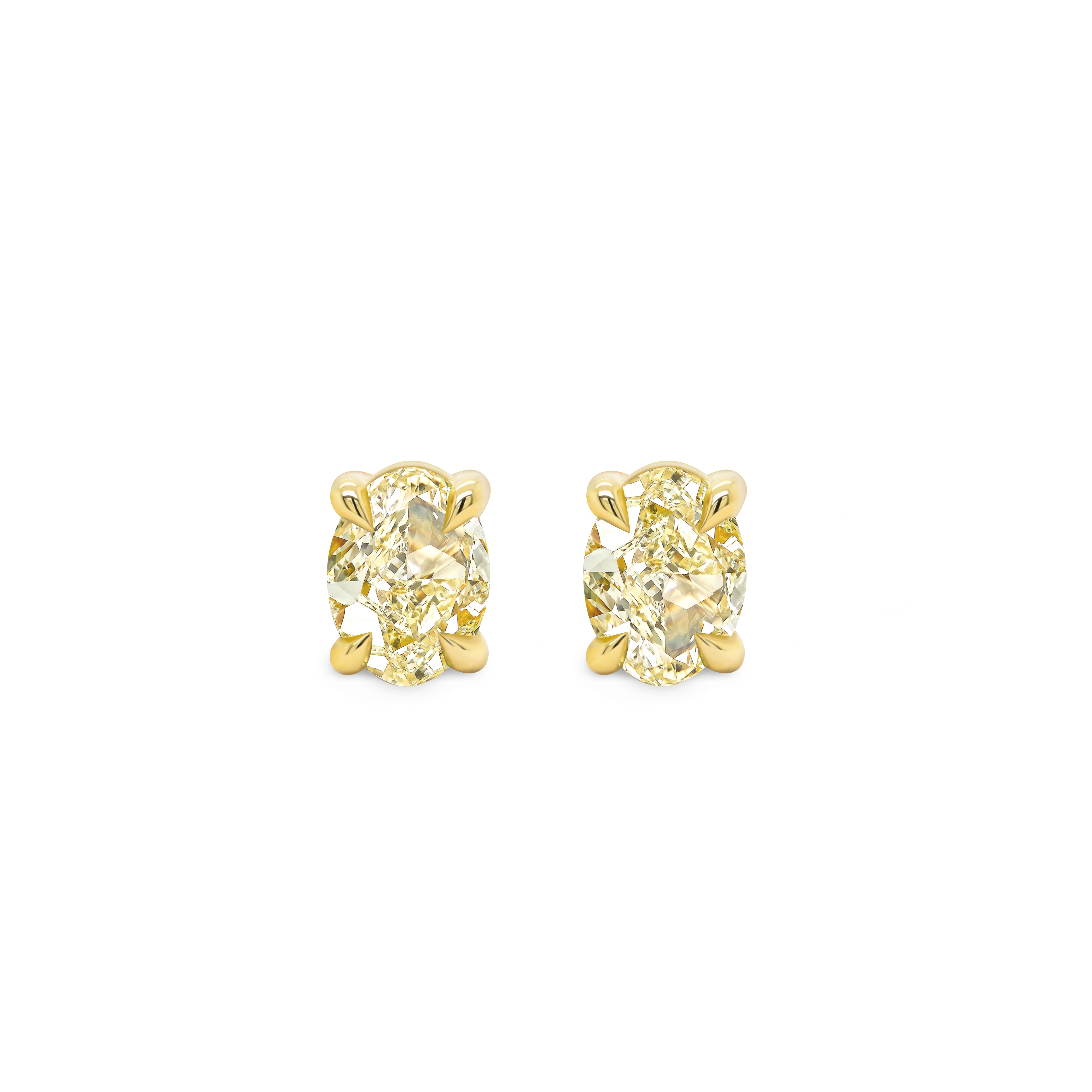 Yellow Diamond Earrings Shimansky