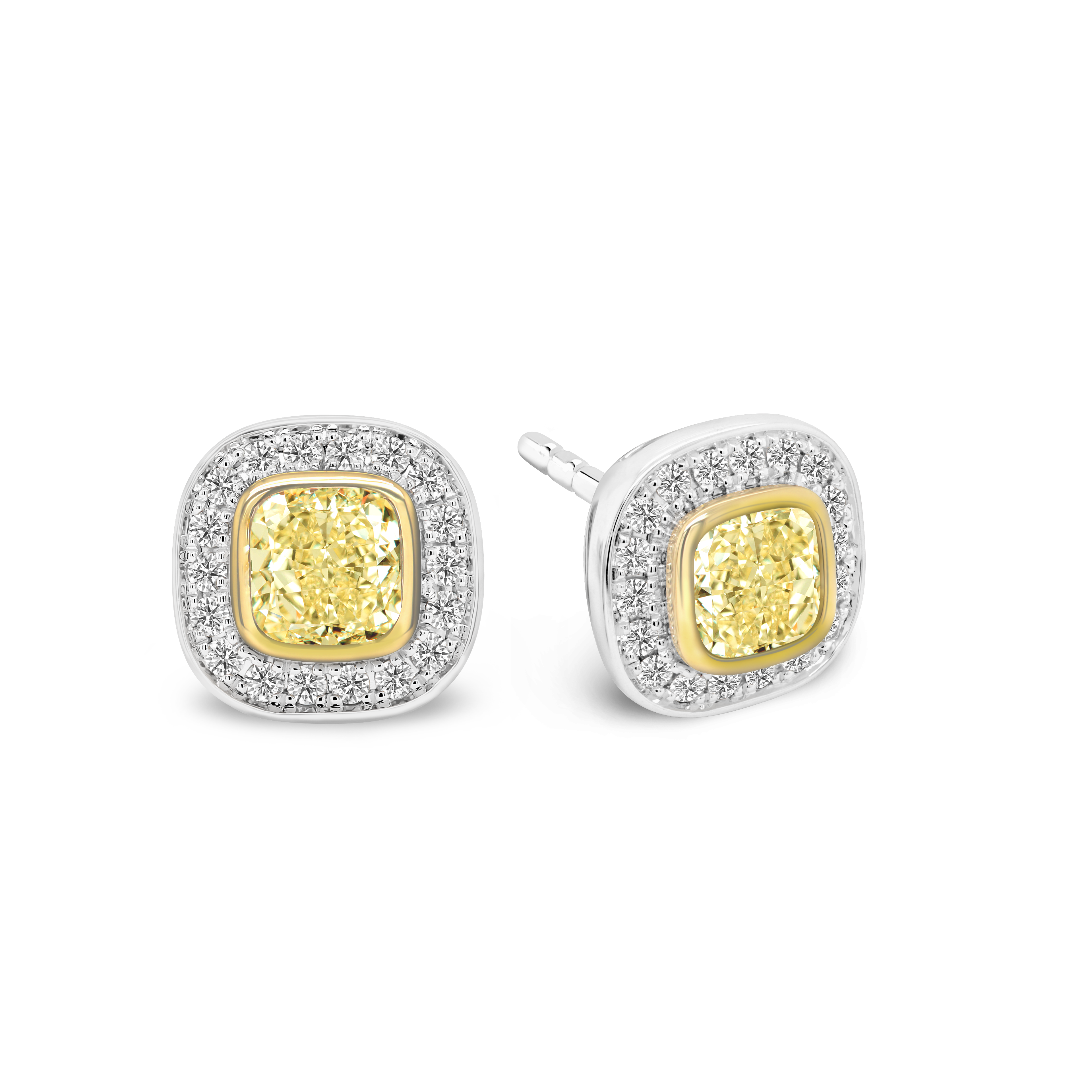 Yellow Diamond Earrings Shimansky