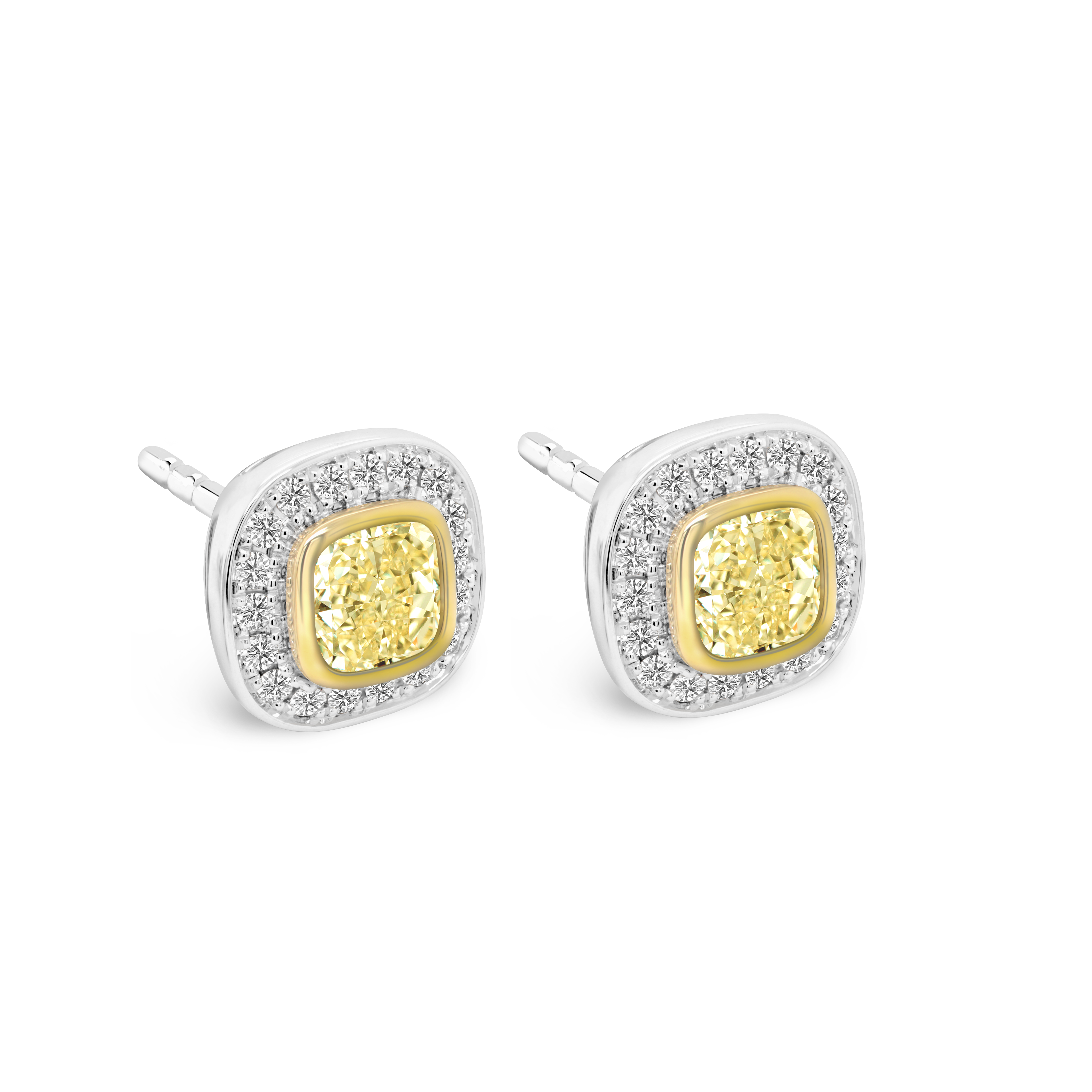 Yellow Diamond Earrings Shimansky