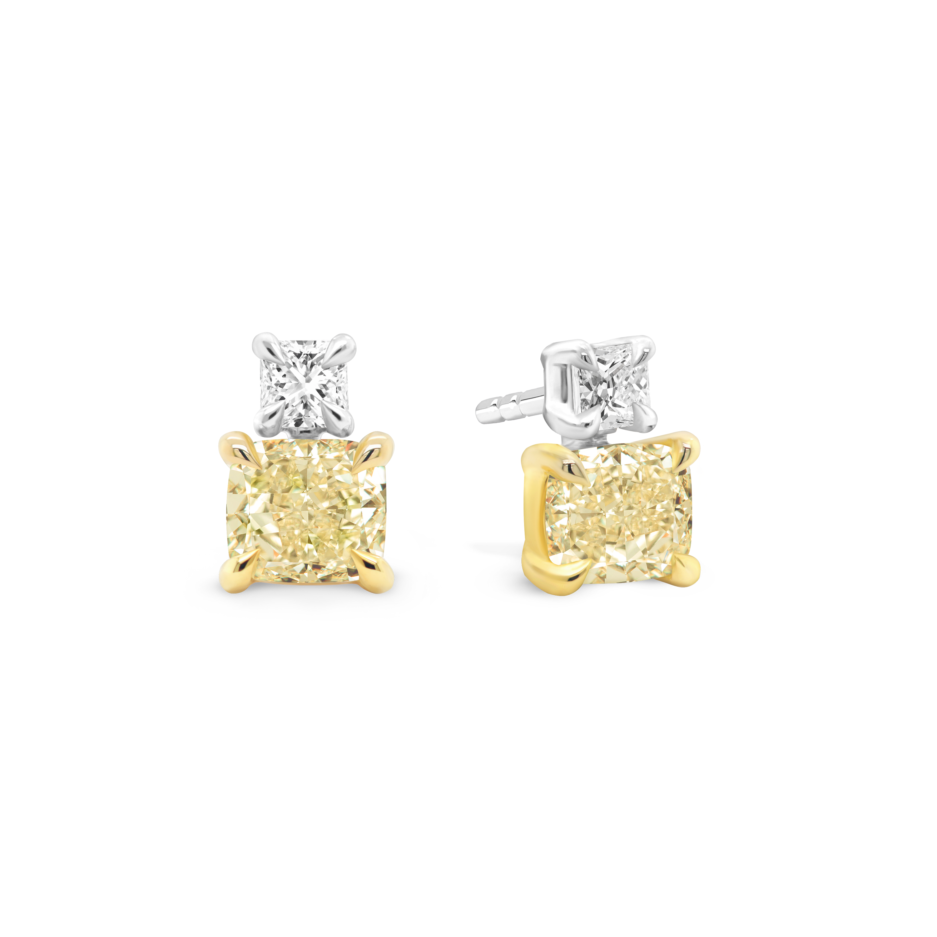 Yellow Diamond Earrings Shimansky