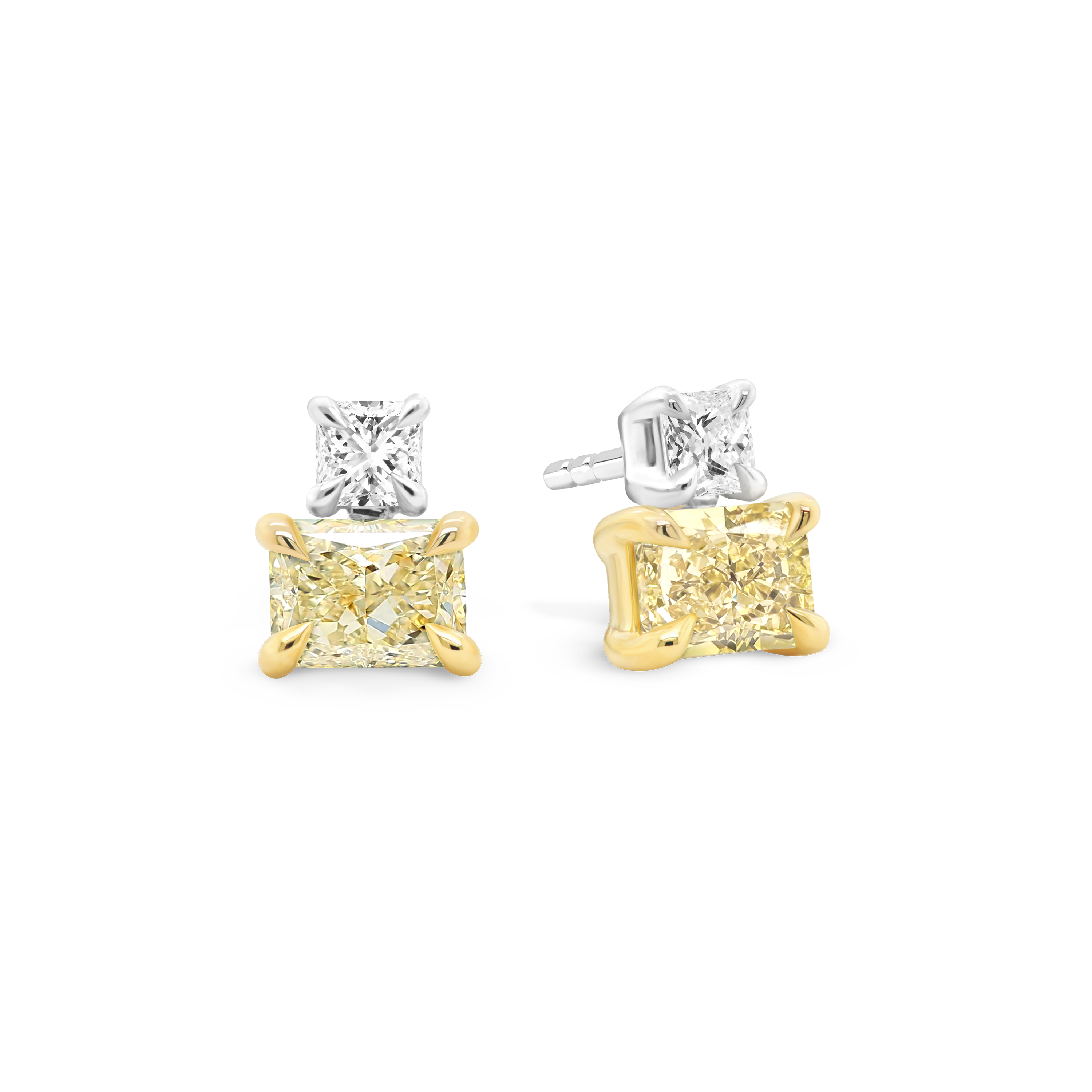 Yellow Diamond Earrings Shimansky