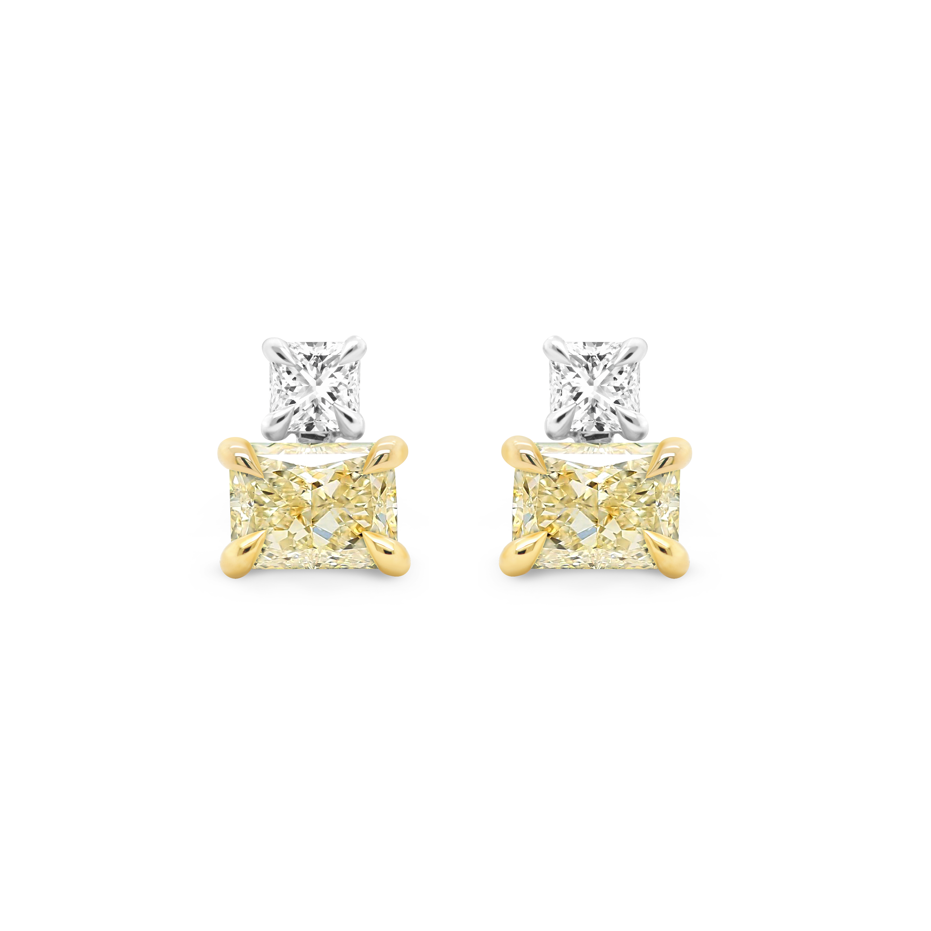 Yellow Diamond Earrings Shimansky