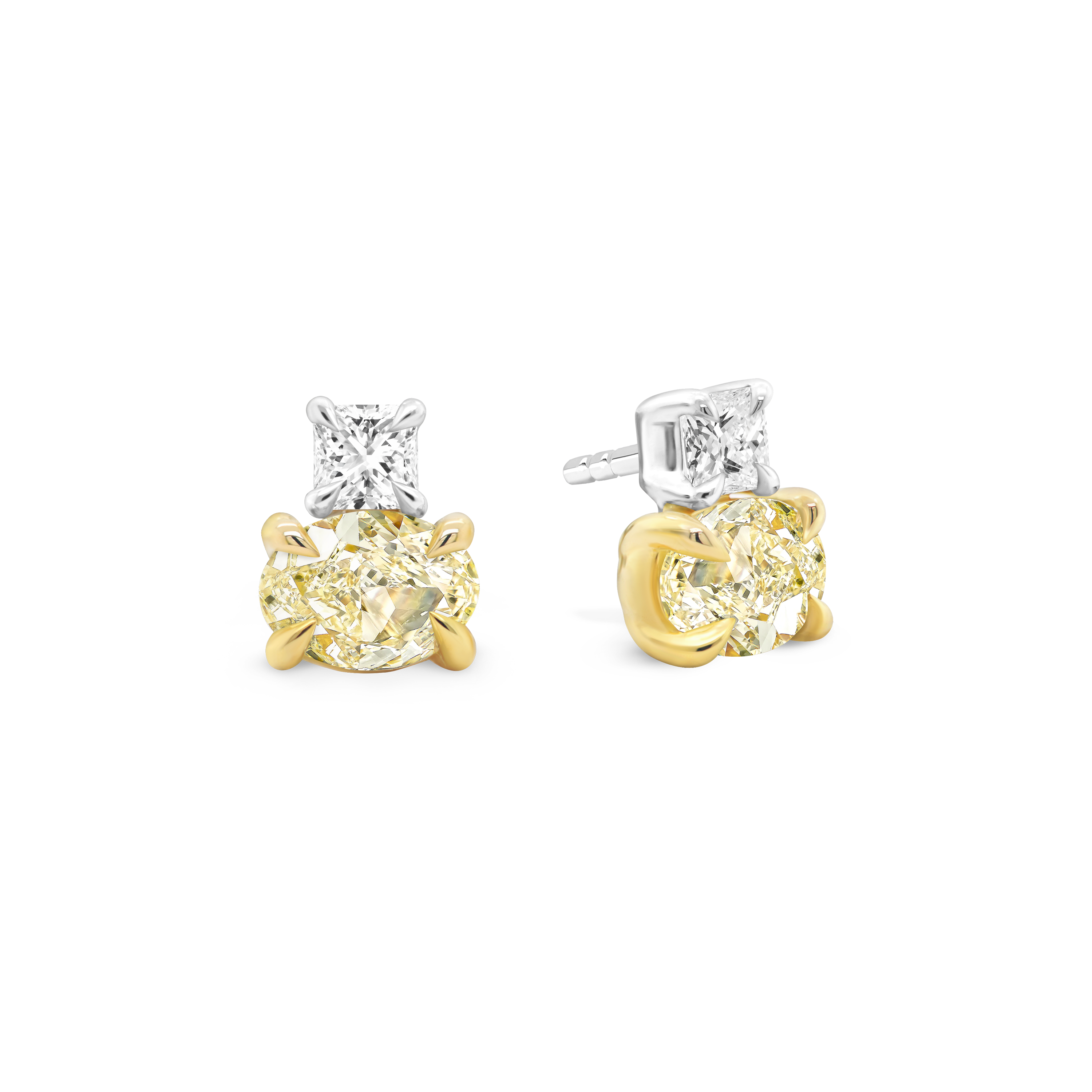 Yellow Diamond Earrings Shimansky