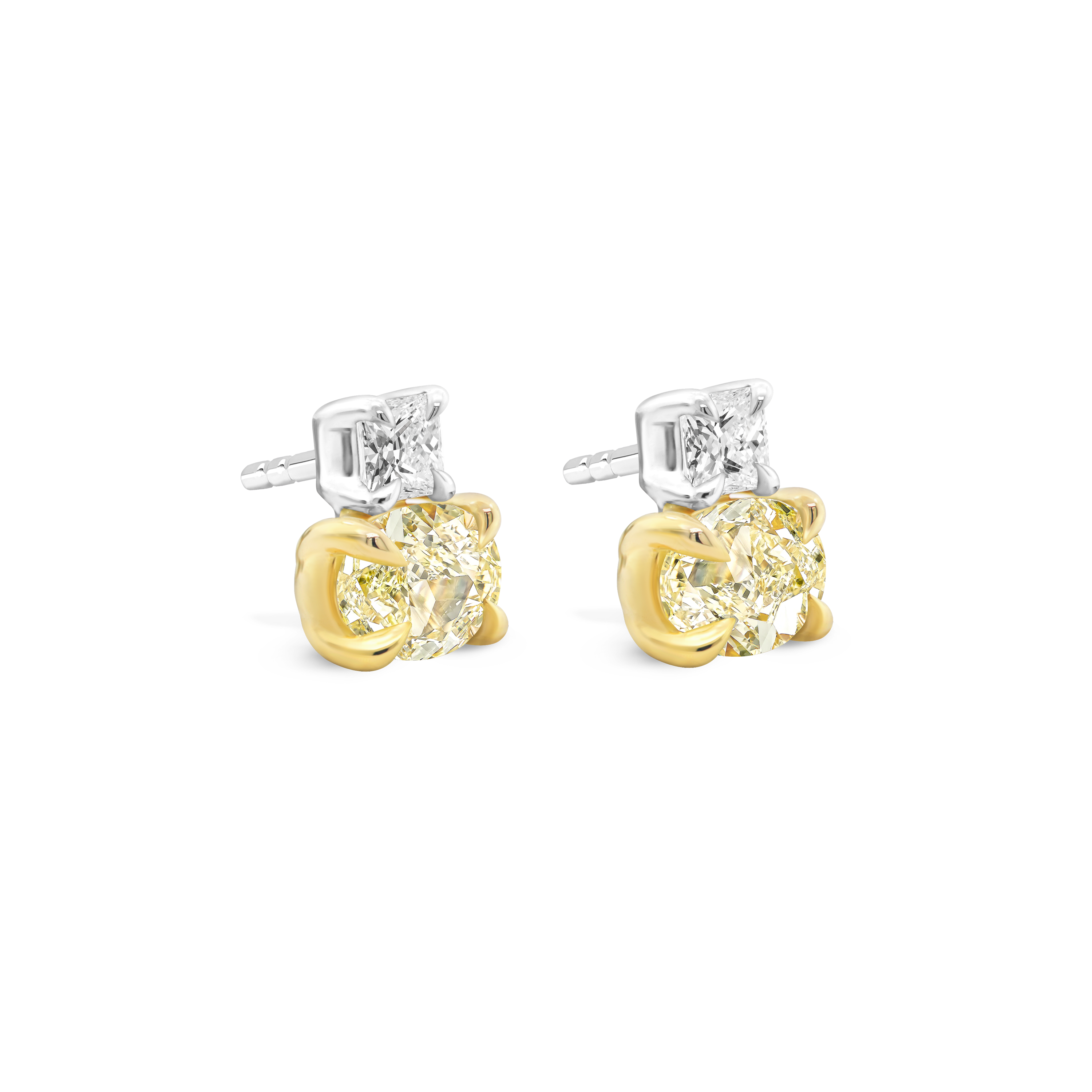 Yellow Diamond Earrings Shimansky