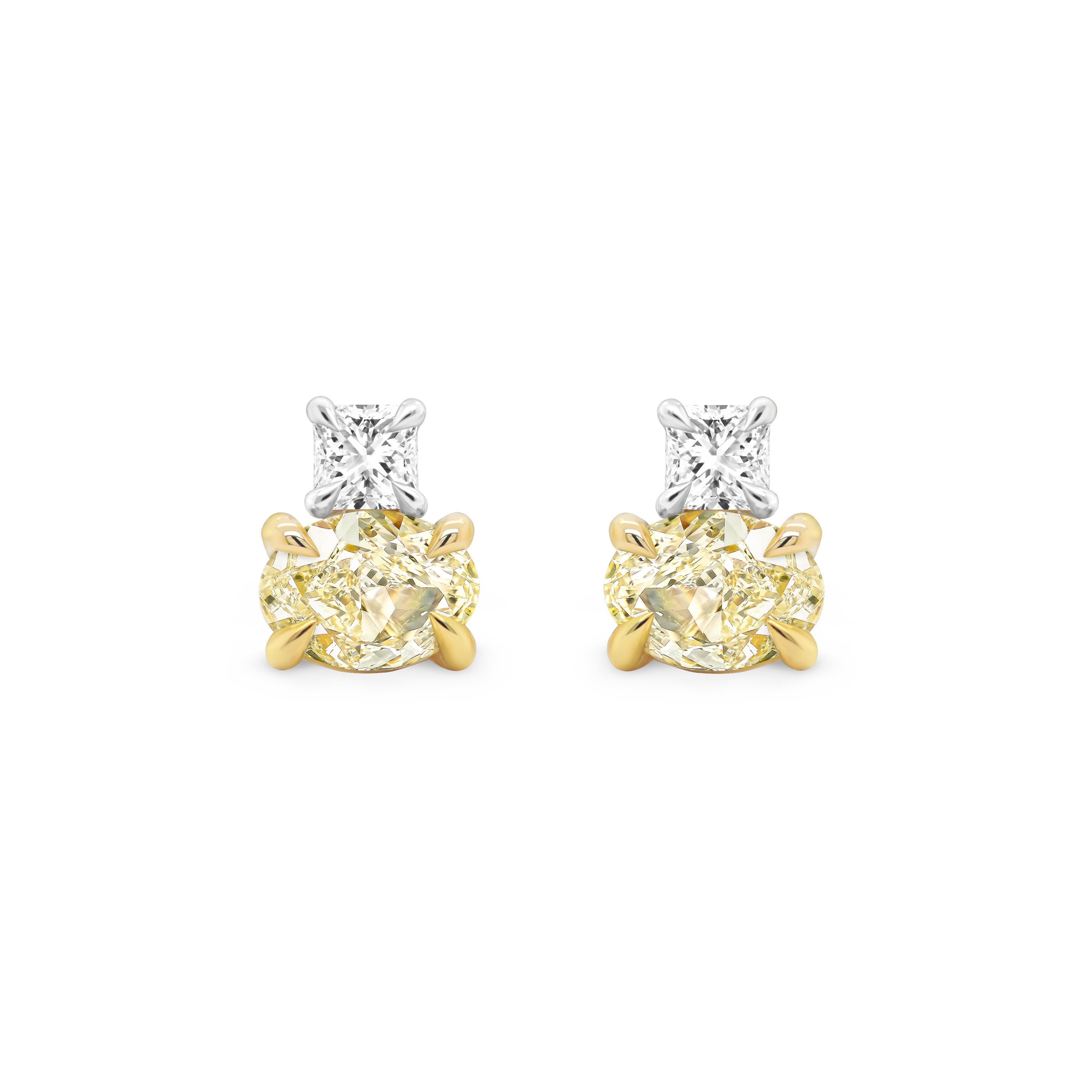 Yellow Diamond Earrings Shimansky