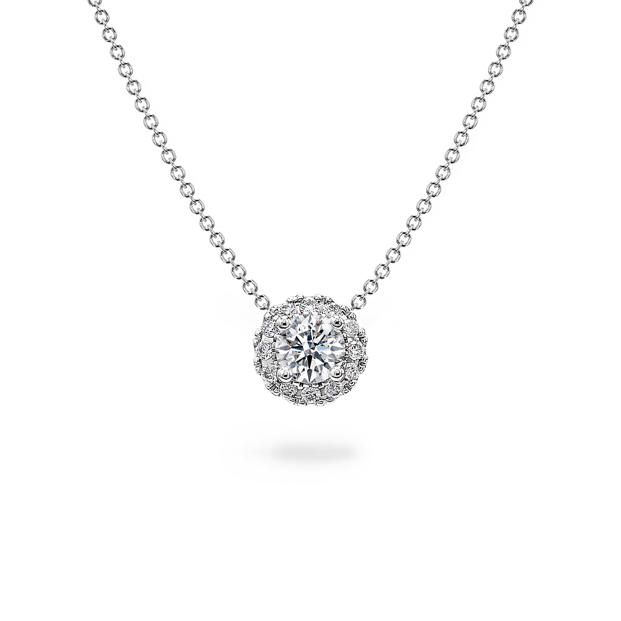 Shimansky - Diamond Halo Slider Pendant 0.10ct crafted in Platinum