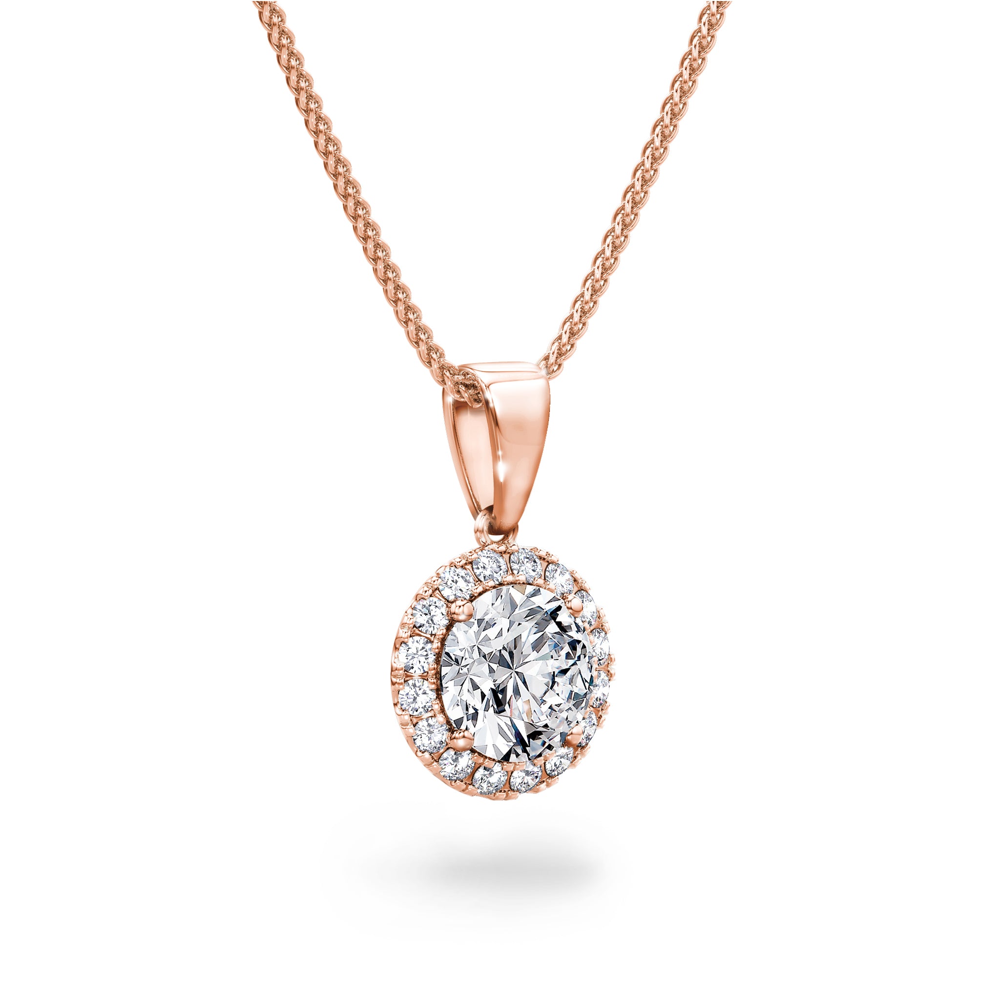 Diamond Halo Pendant