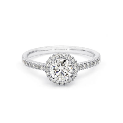 Halo Diamond Engagement Ring