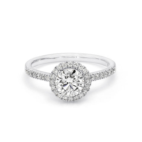 Halo Diamond Engagement Ring