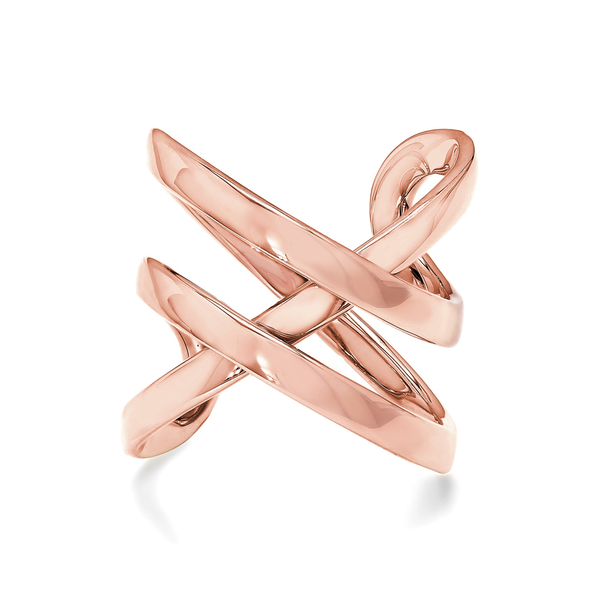  SHIMANSKY.CO.ZA -  Infinity Double Ring - 14K Rose Gold - Front View