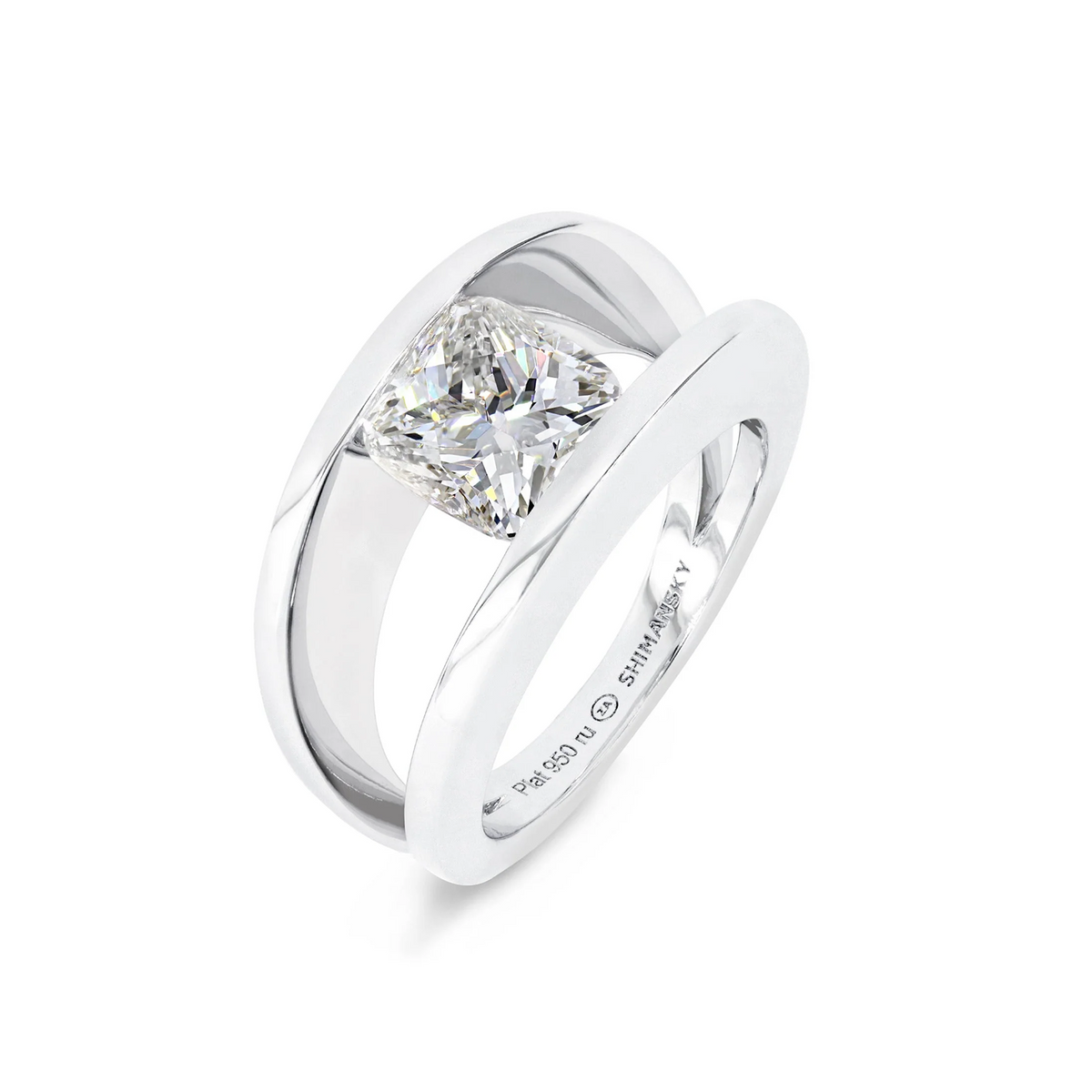 2.20 Carat Millennium Diamond Engagement Ring 3D View - Shimansky #card-first