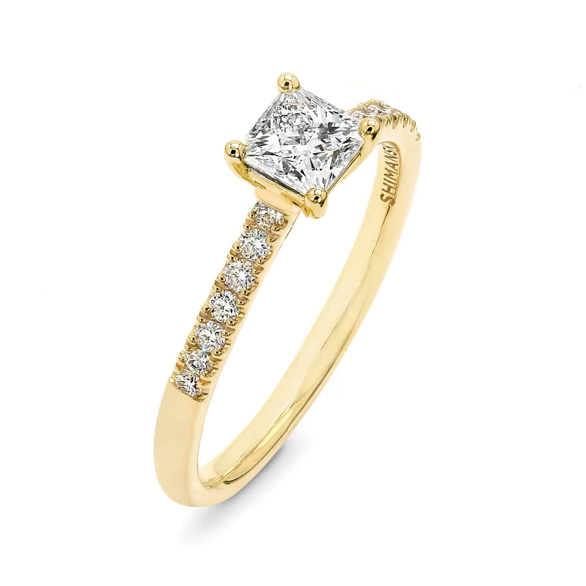 My Girl 0.50 Carat Diamond Microset Engagement Ring  | 18K Yellow Gold - SHIMANSKY.CO.ZA