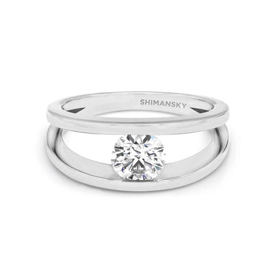 Bague de fiançailles emblématique en diamant Millennium