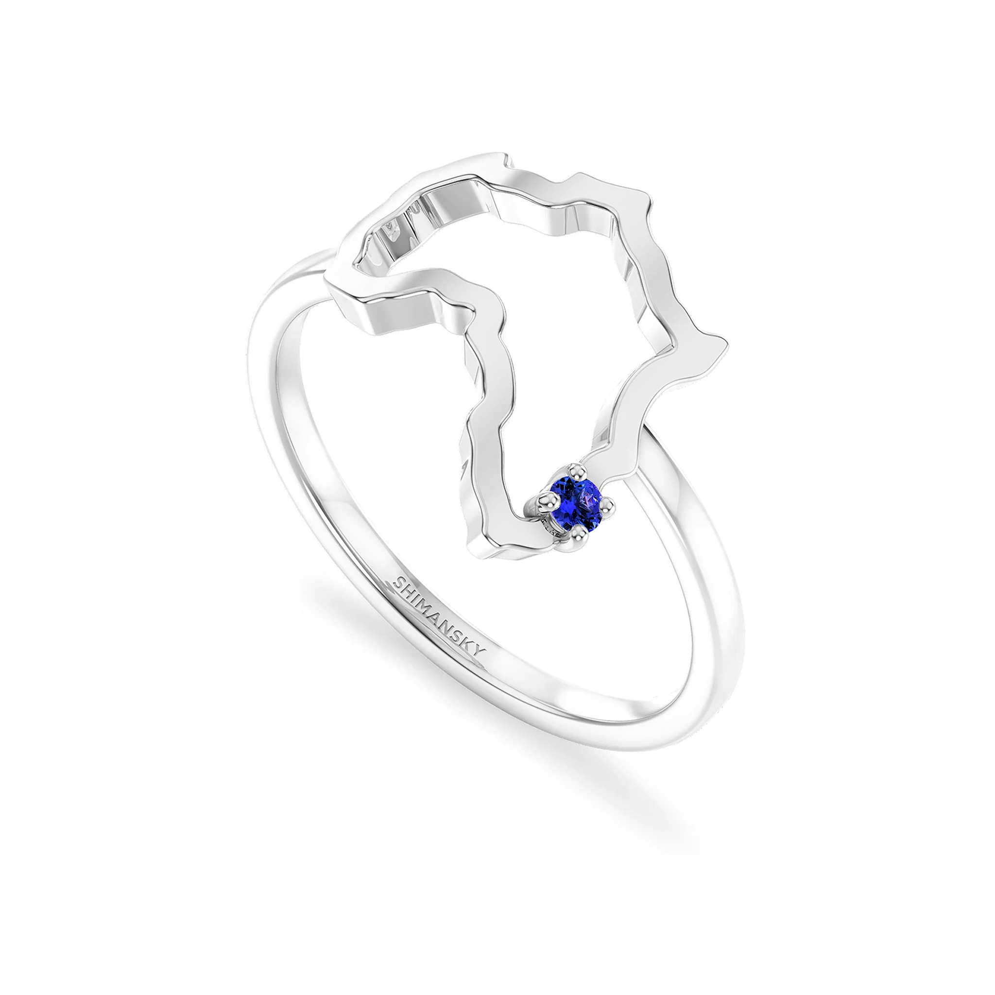 Shimansky My Africa Medium Tanzanite Ring #Metal_White Gold #card-first