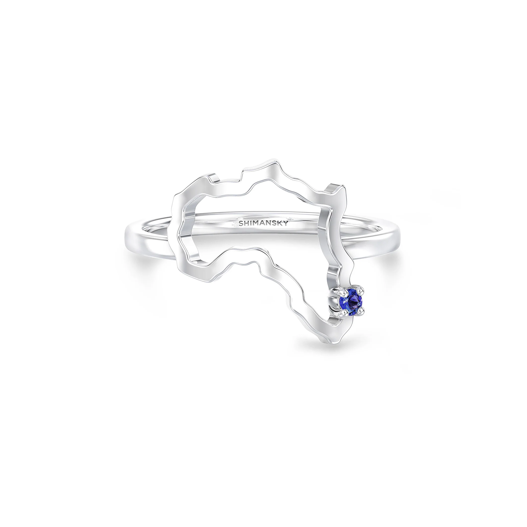 Shimansky My Africa Medium Tanzanite Ring #Metal_White Gold
