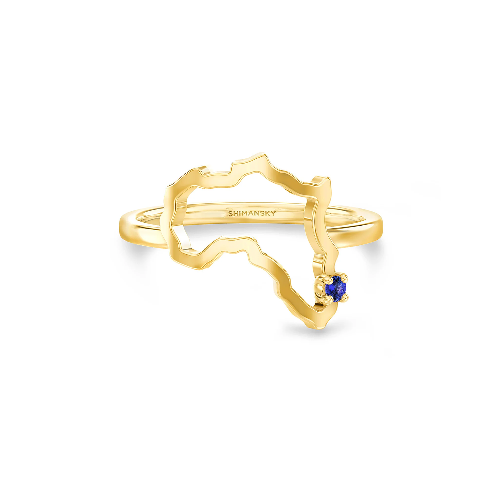 Shimansky My Africa Medium Tanzanite Ring #Metal_Yellow Gold