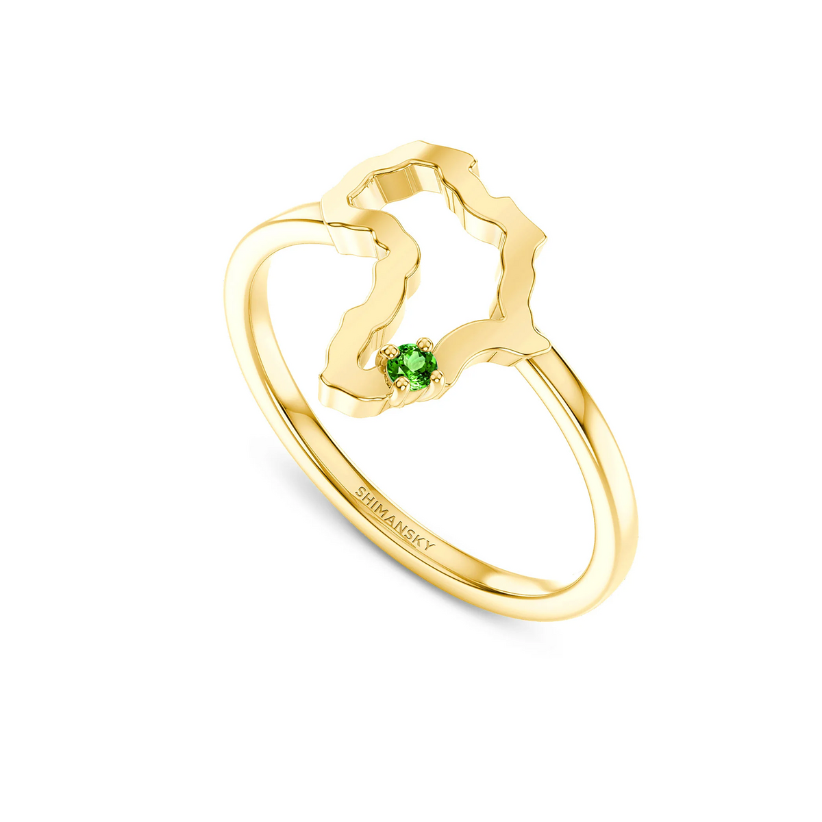 Shimansky 0.03ct My Africa Small Tsavorite Ring in 14K Yellow Gold
3D View #card-first