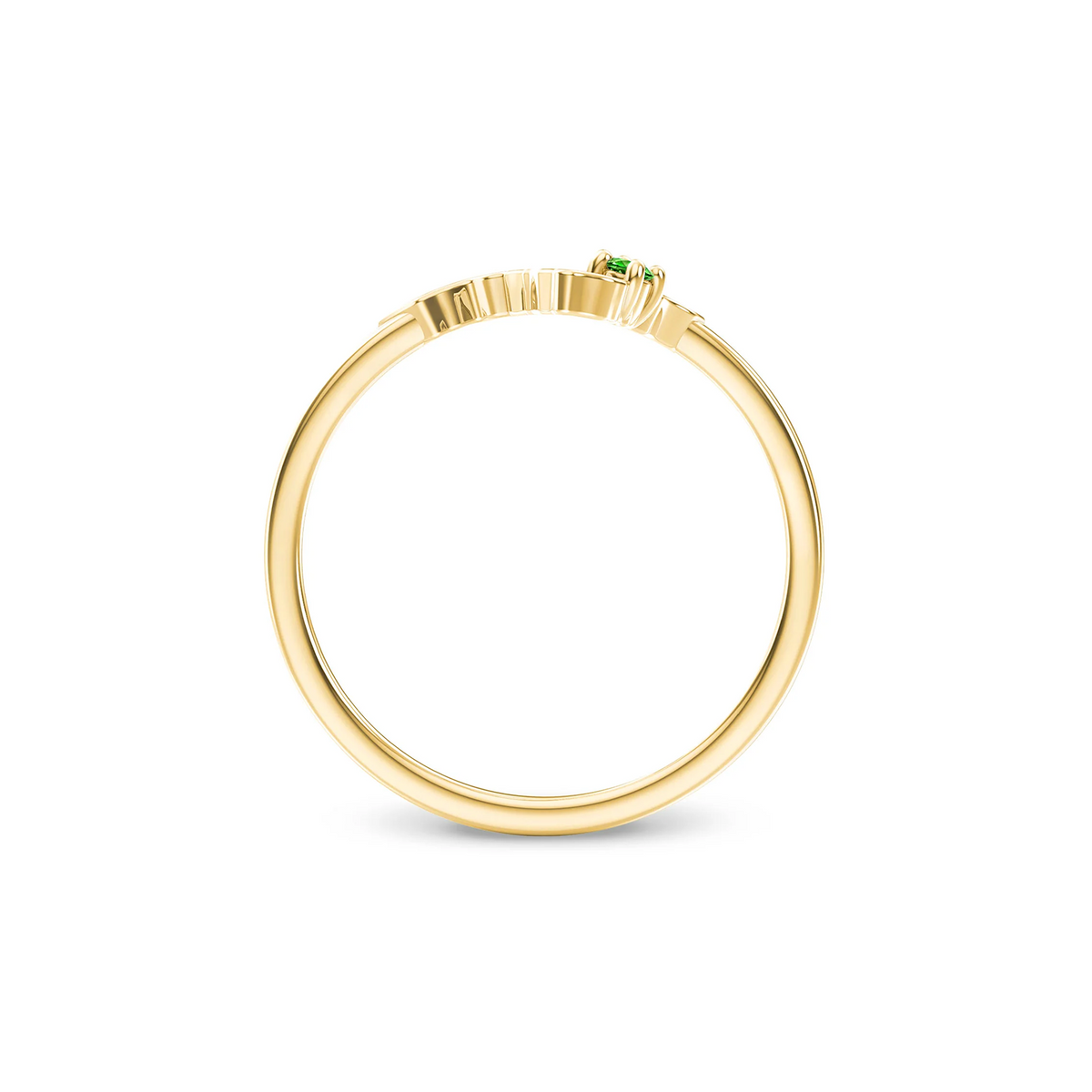 Shimansky 0.03ct My Africa Small Tsavorite Ring in 14K Yellow Gold
Profile View