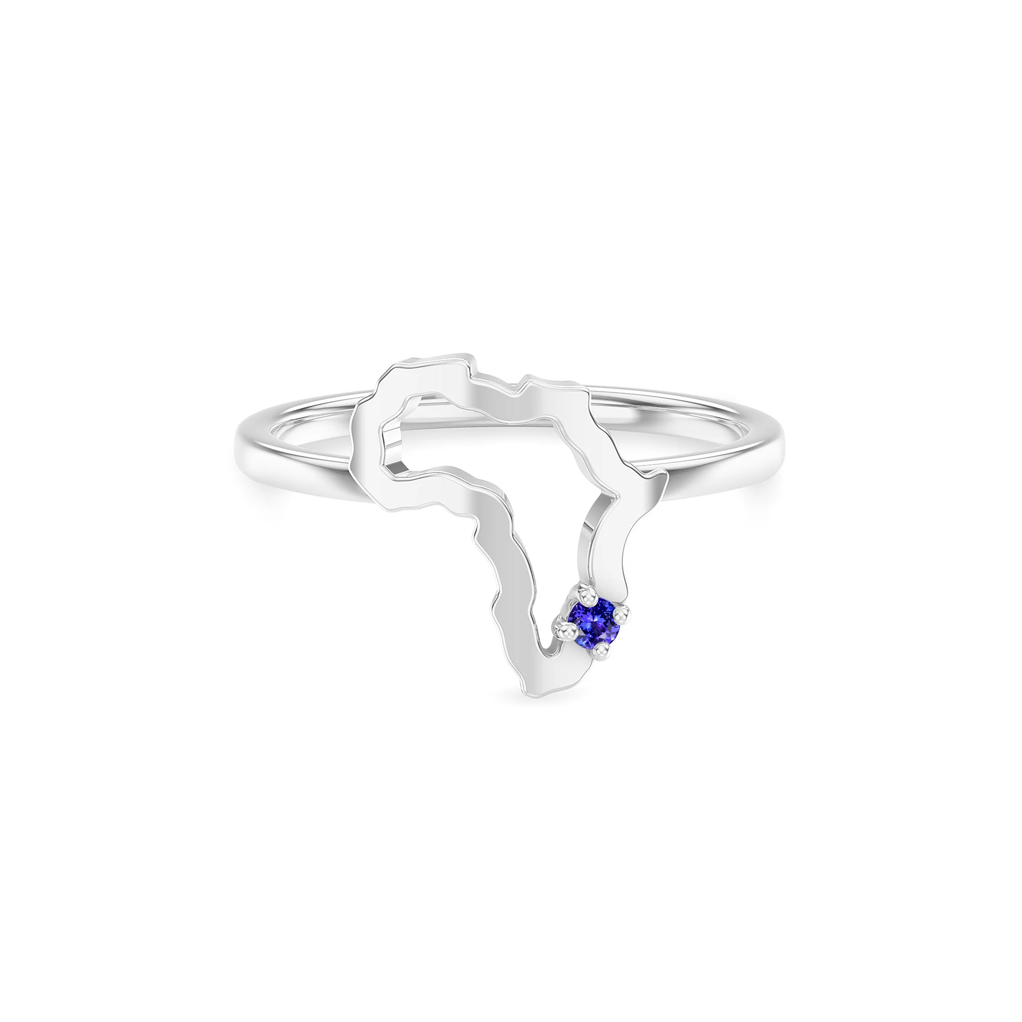 Shimansky My Africa Small Tanzanite Ring #Metal_White Gold