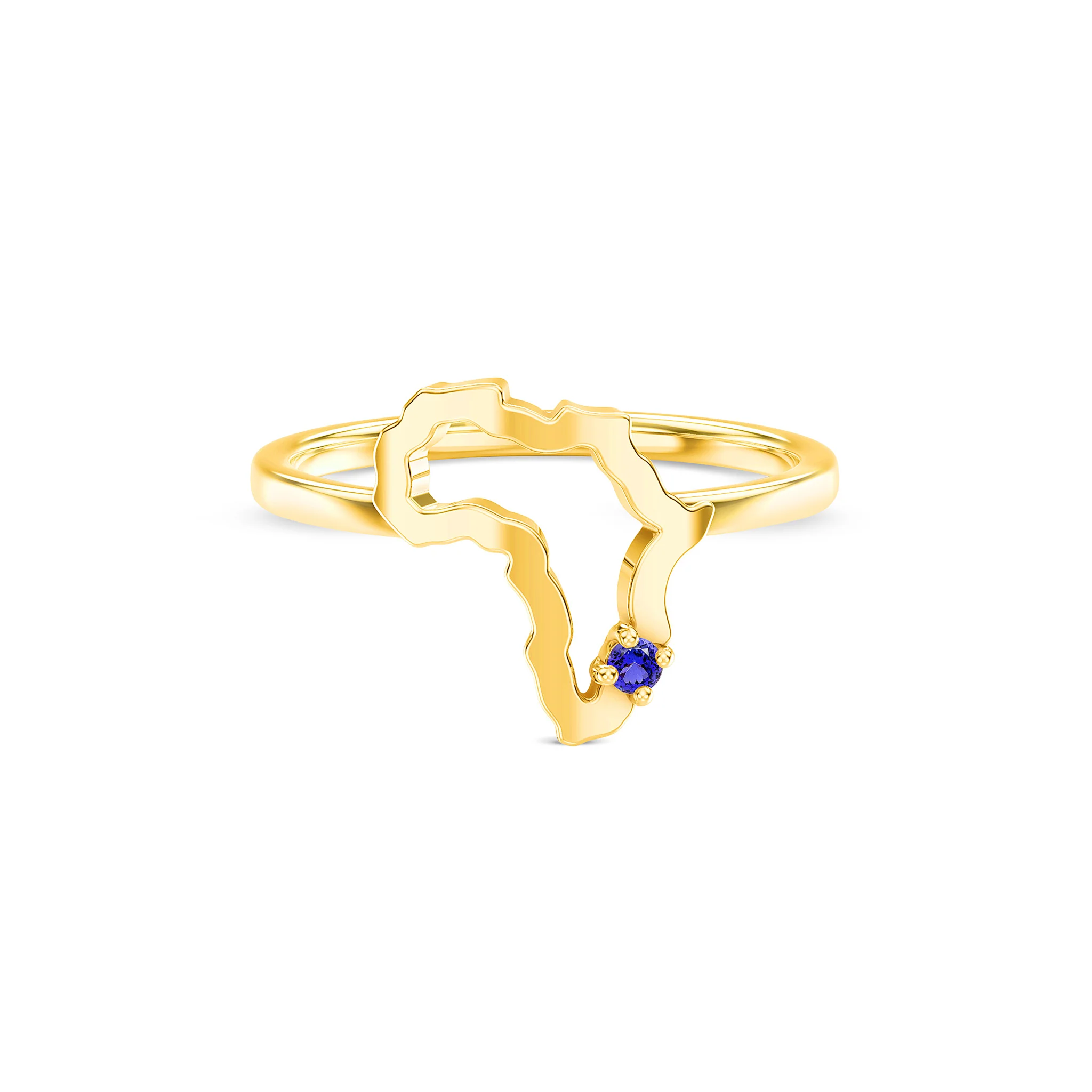 Shimansky My Africa Small Tanzanite Ring #Metal_Yellow Gold