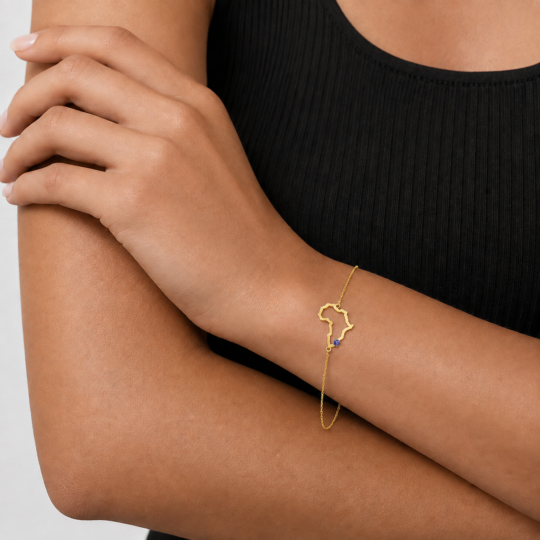 My Africa Tanzanite Bracelet In 14K White Gold Lifestyle #Metal_Yellow Gold