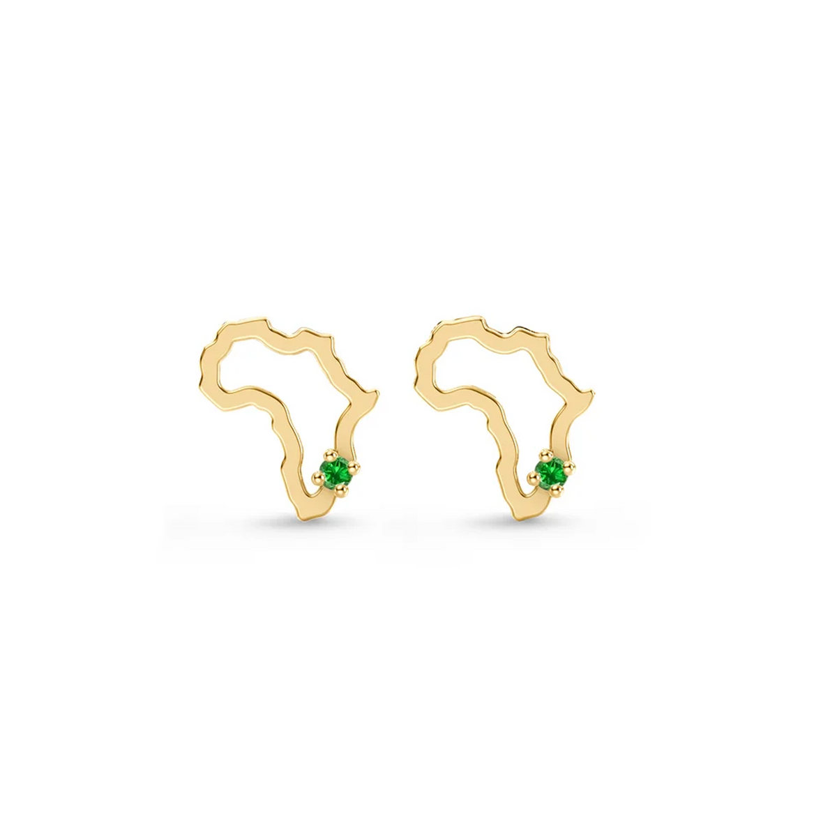 Shimansky 0.02 TCW My Africa Tsavorite Earrings in 14K Yellow Gold
Front View
