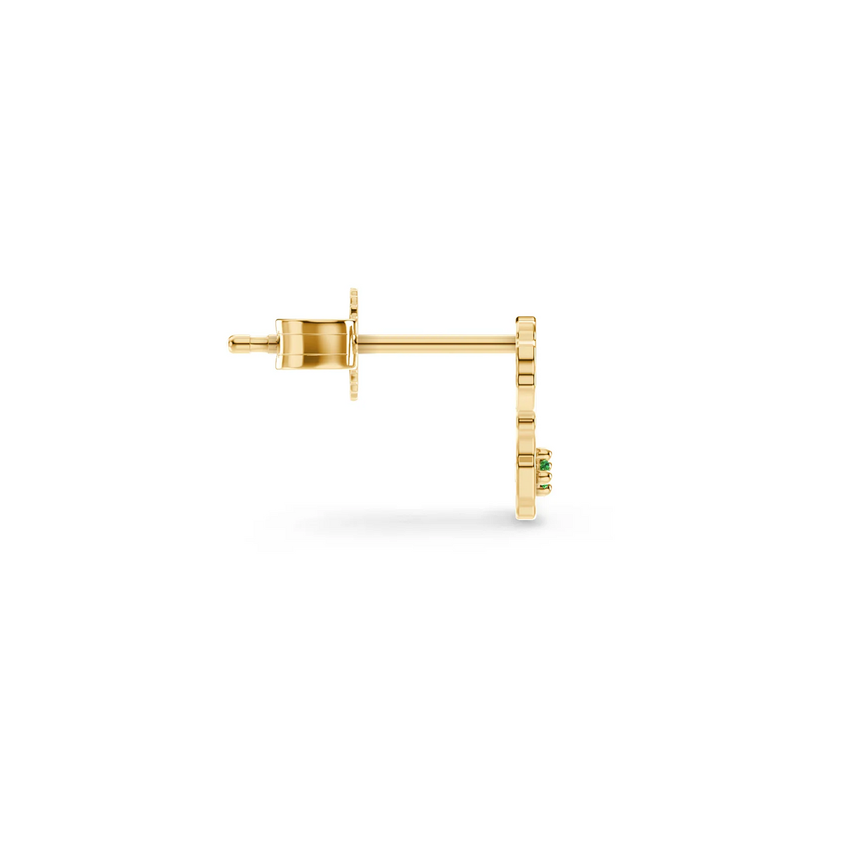 Shimansky 0.02 TCW My Africa Tsavorite Earrings in 14K Yellow Gold
Side View