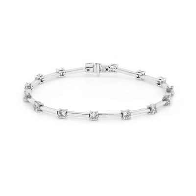 My Girl Diamond Station Bracelet