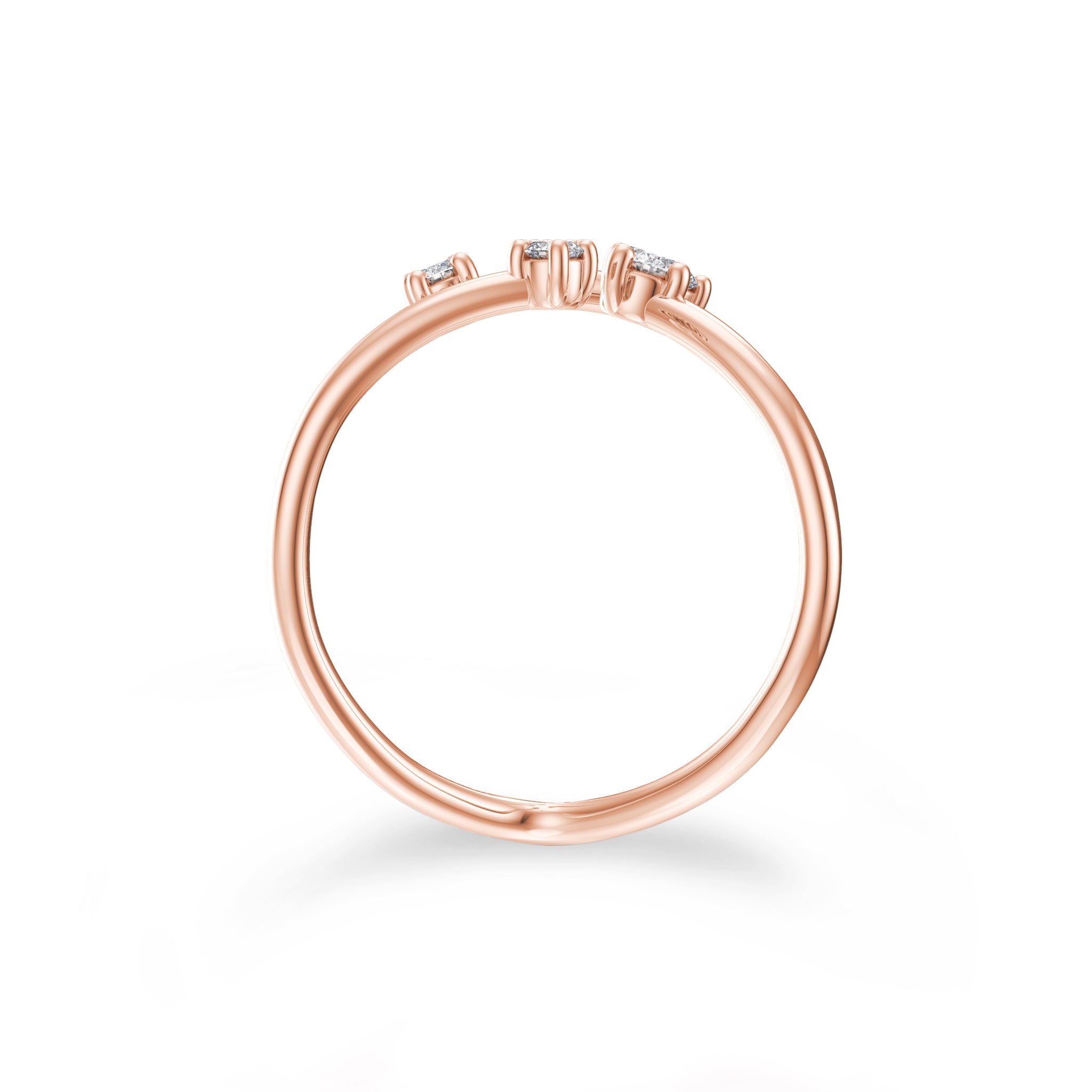 Shimansky - Southern Cross Large Diamond Ring Crafted in 14K Rose Gold