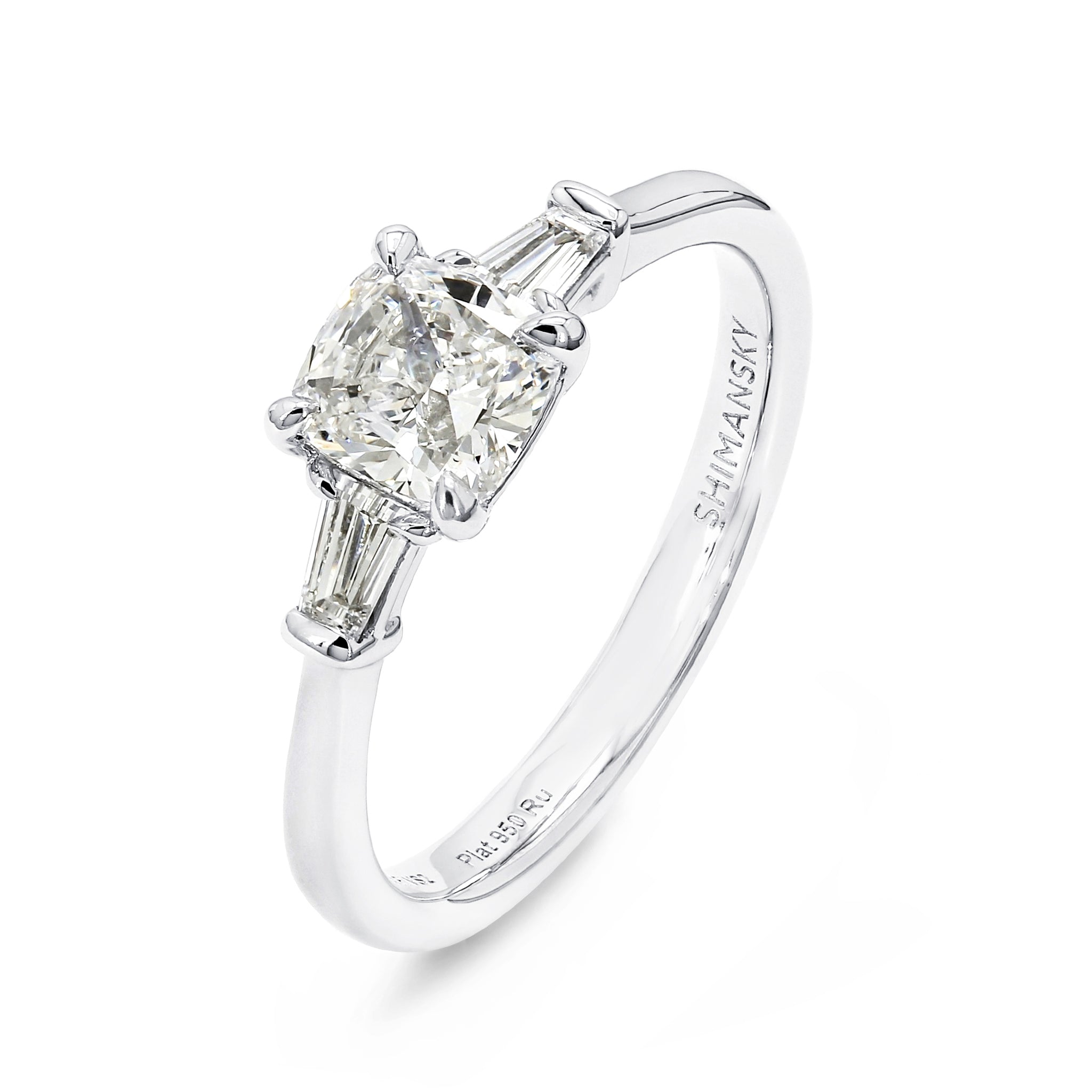 Cushion Diamond Dahlia Engagement Ring